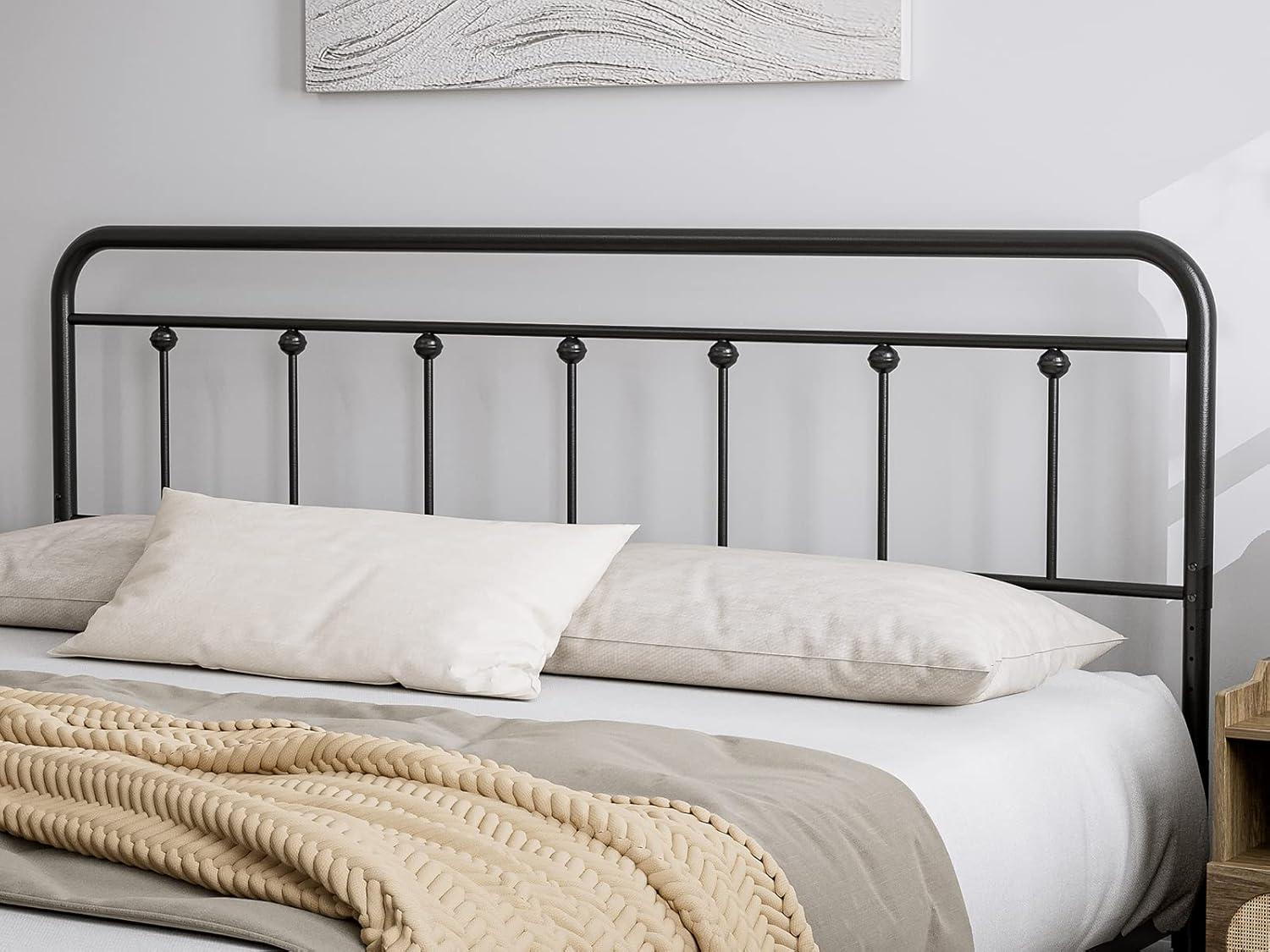 August Grove® August Grove® Metal Headboard - Adjustable Height - Farmhouse Victorian Style