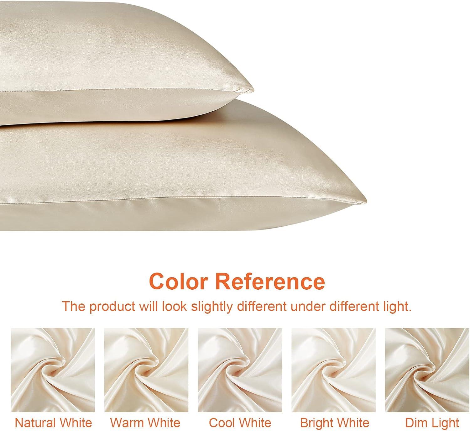 Satin Pillowcase (2 Pack) Queen Size (20x30 inches)