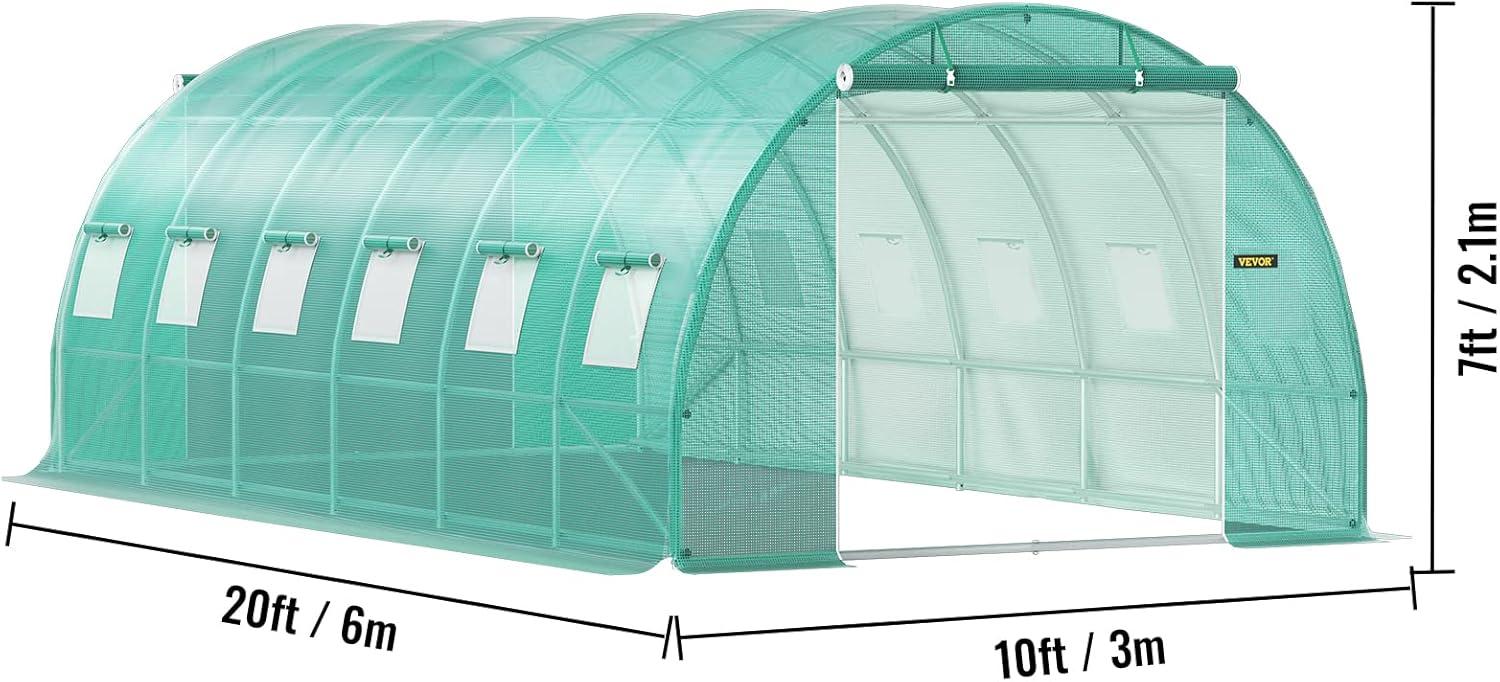 10' W x 20' D Greenhouse