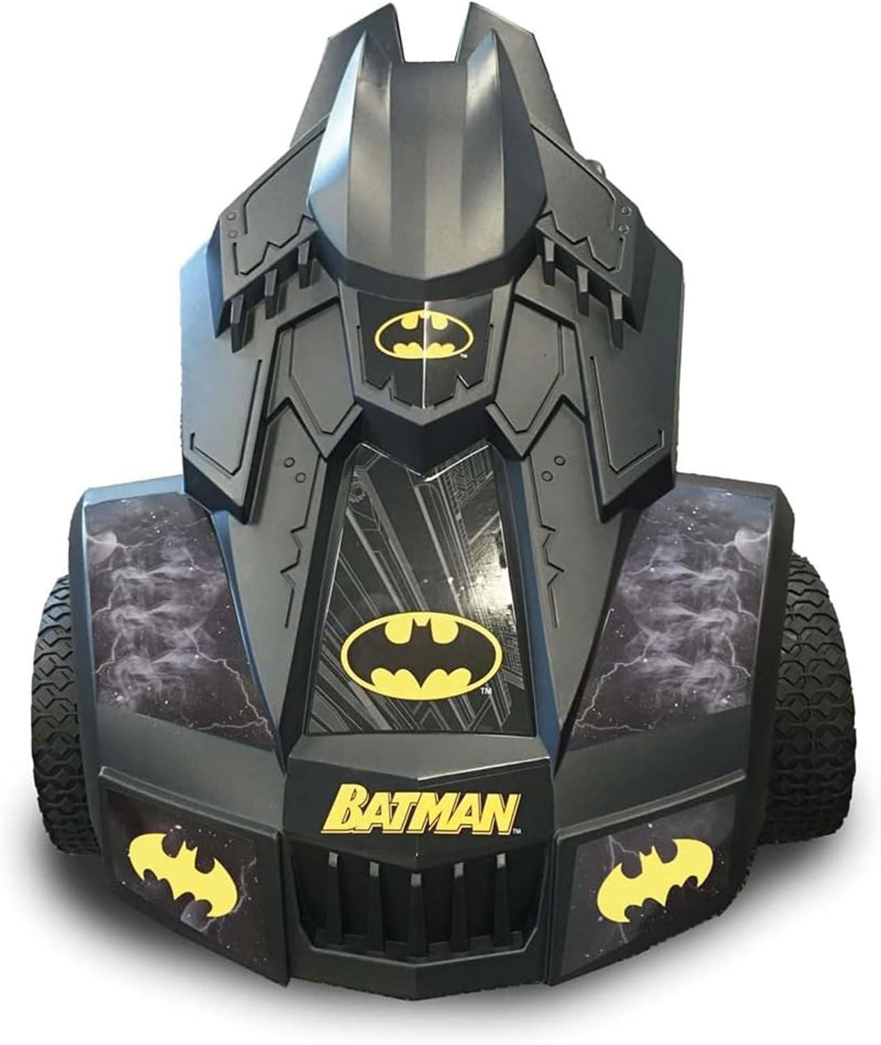 Hauck Batmobile Pedal Go Kart Superhero Ride On Batman Car Vehicle for Kids, Race Styled Pedals, Cart with Rubber Wheels, Black