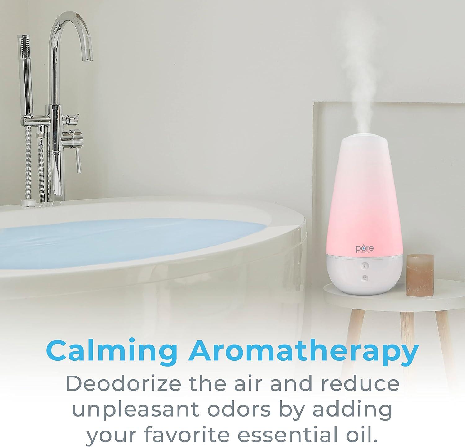 Pure White Ultrasonic Aroma Diffuser with Automatic Shutoff