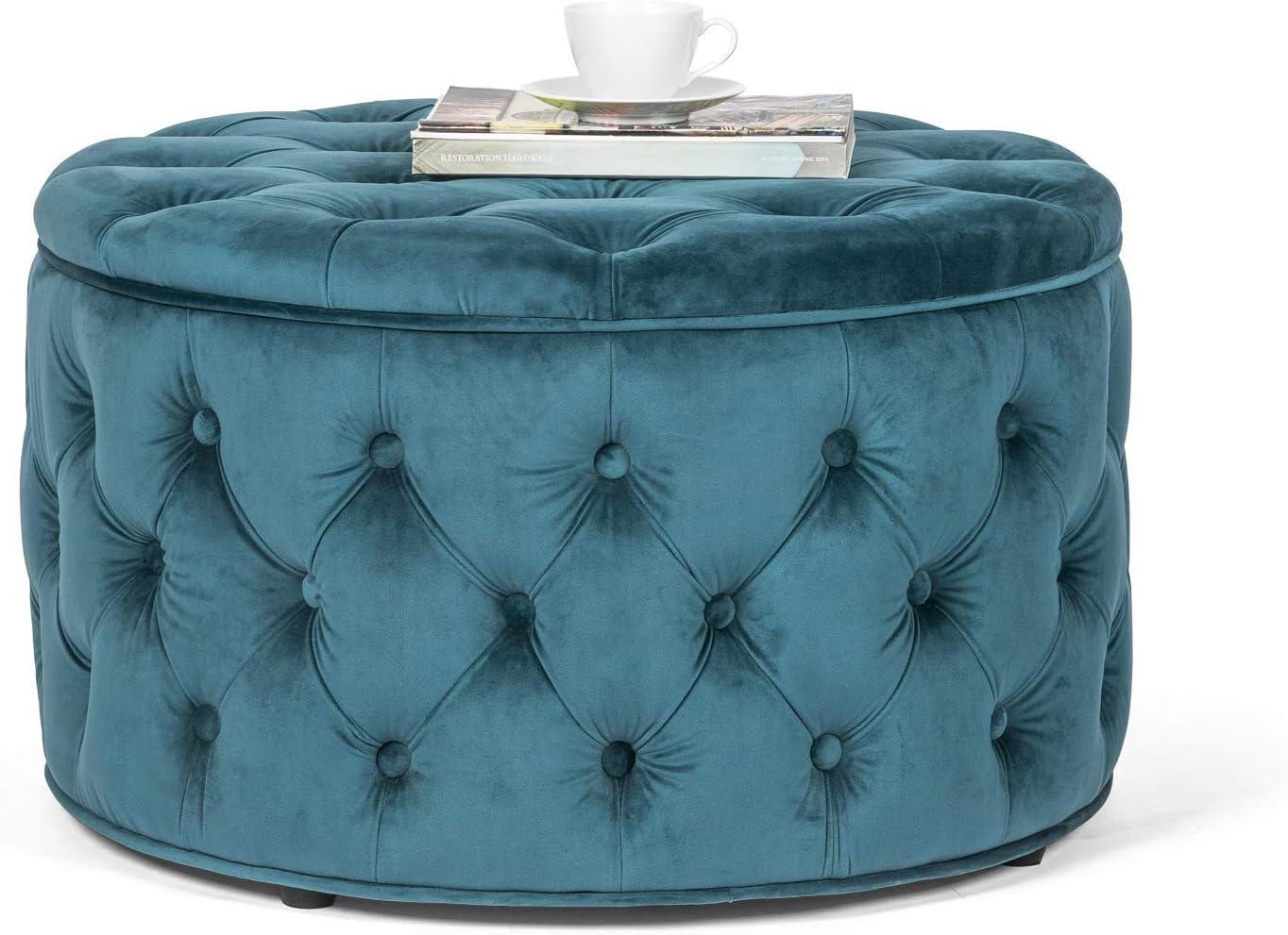 Amram Tufted Round Storage Ottoman