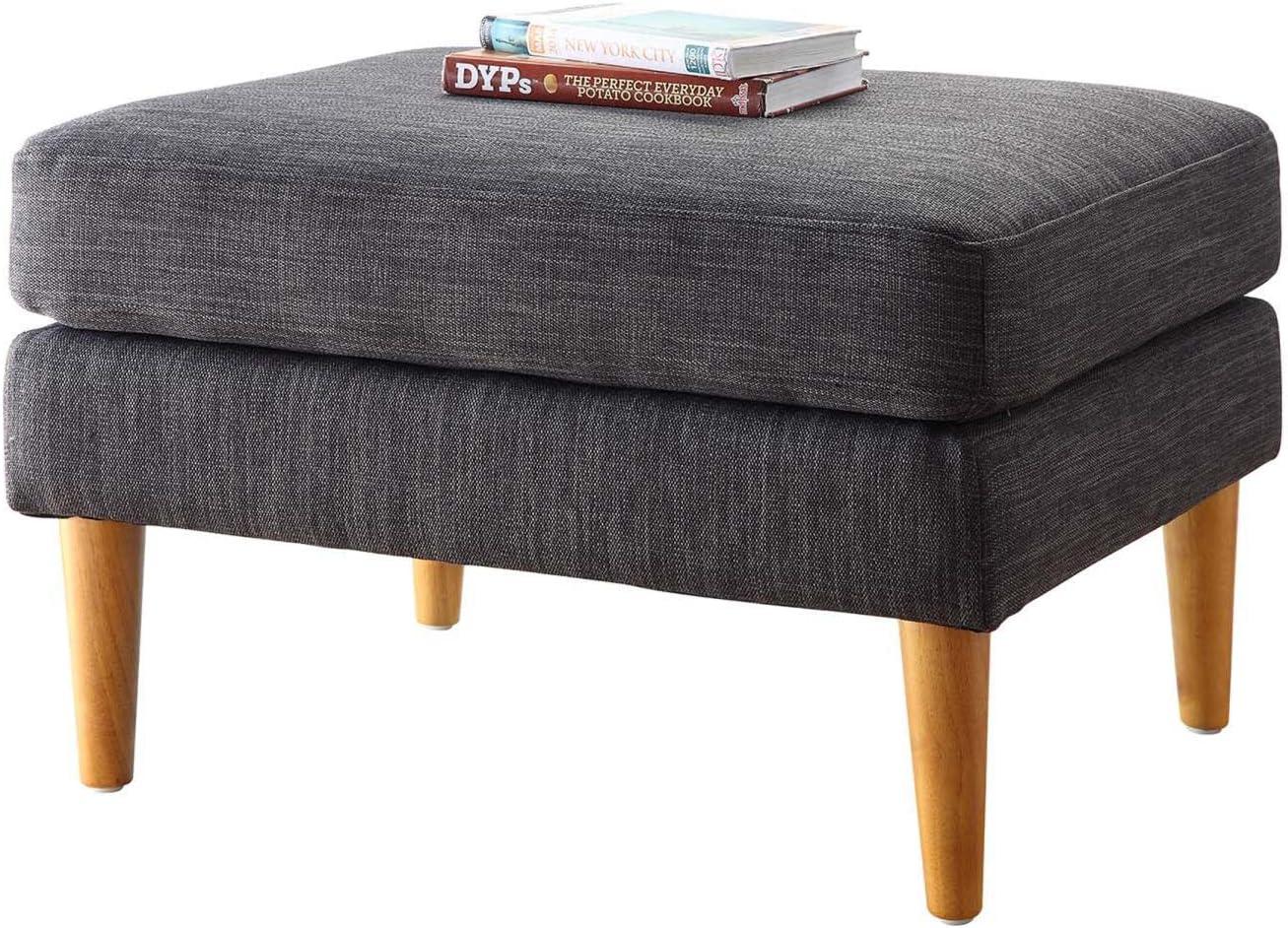 Convenience Concepts Designs4Comfort No Tools Marlow Mid Century Ottoman