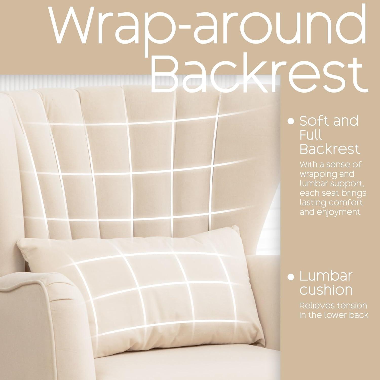 Mercer41 Upholstered Accent Chair With Pillow For Living Room(set of 2) (Set of 2)