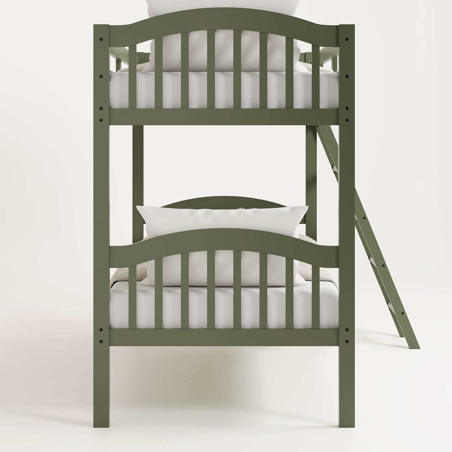 Long Horn Twin Over Twin Solid Wood Standard Bunk Bed by Storkcraft