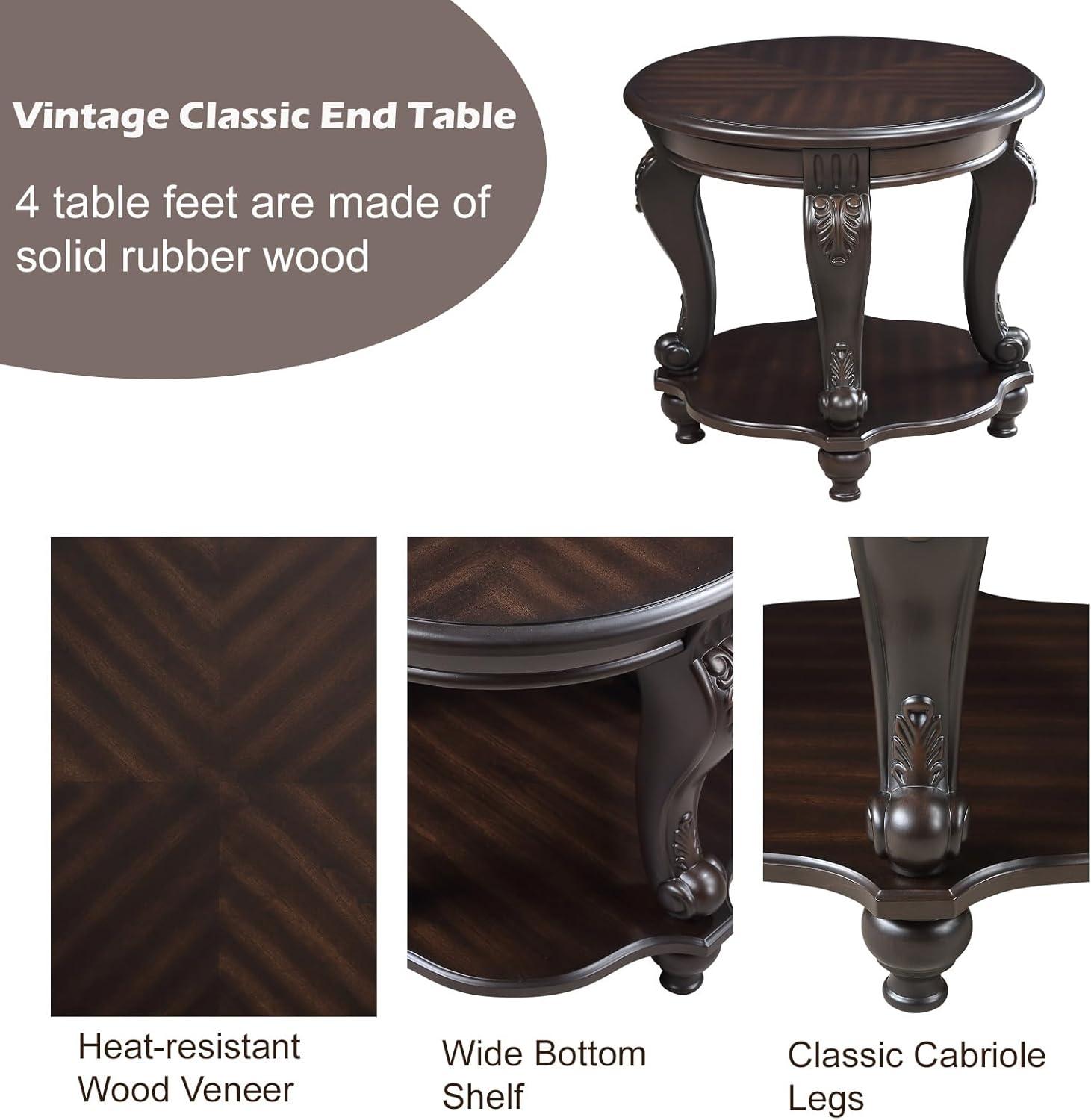 World Menagerie Living Room Coffee Table Set, Coffee Table & Two End Side Table 3-Piece Set Coffee Set