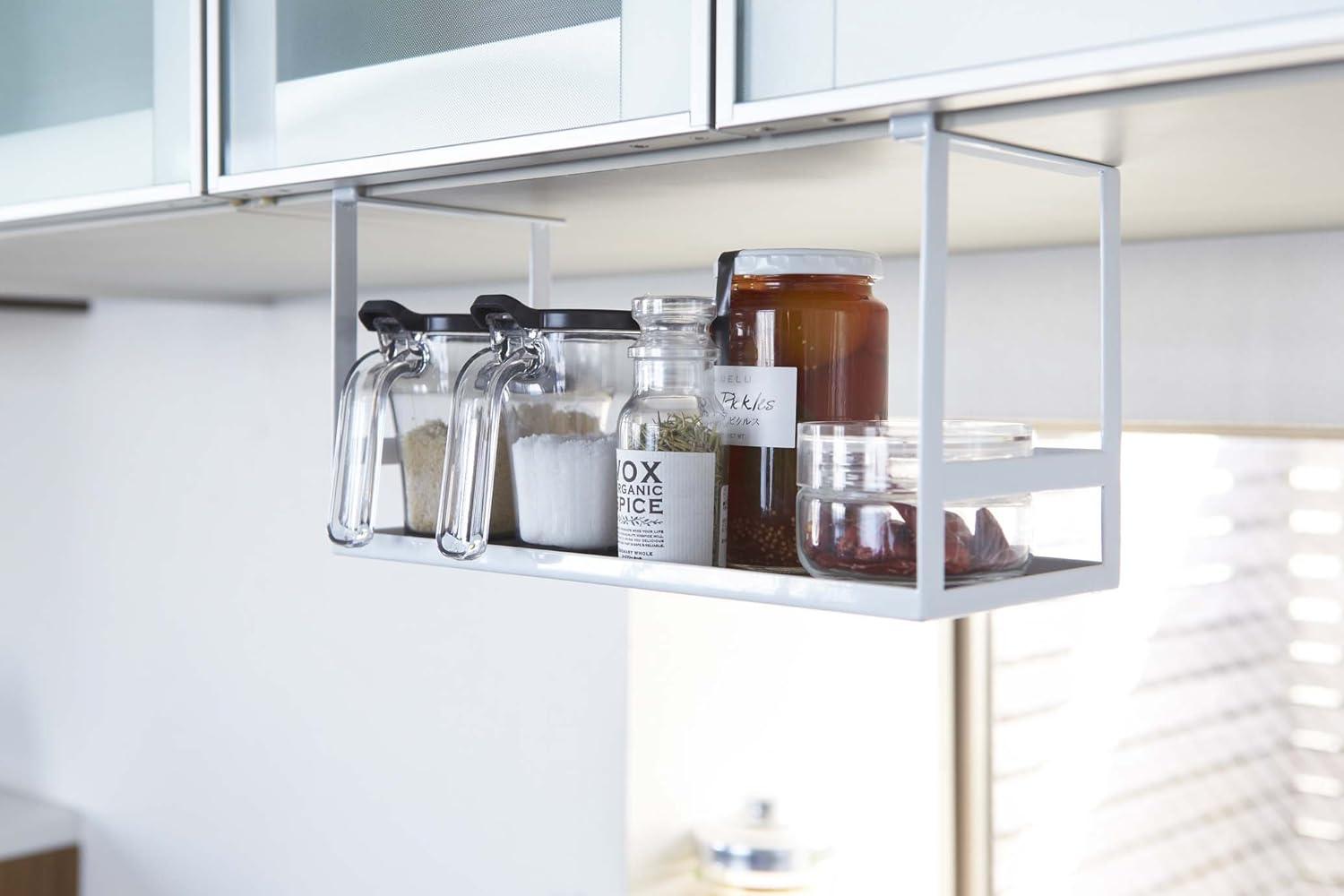 Yamazaki Home Yamazaki Home Under Shelf Spice Rack And Organizer For Kitchen Cabinets, Steel, Undershelf