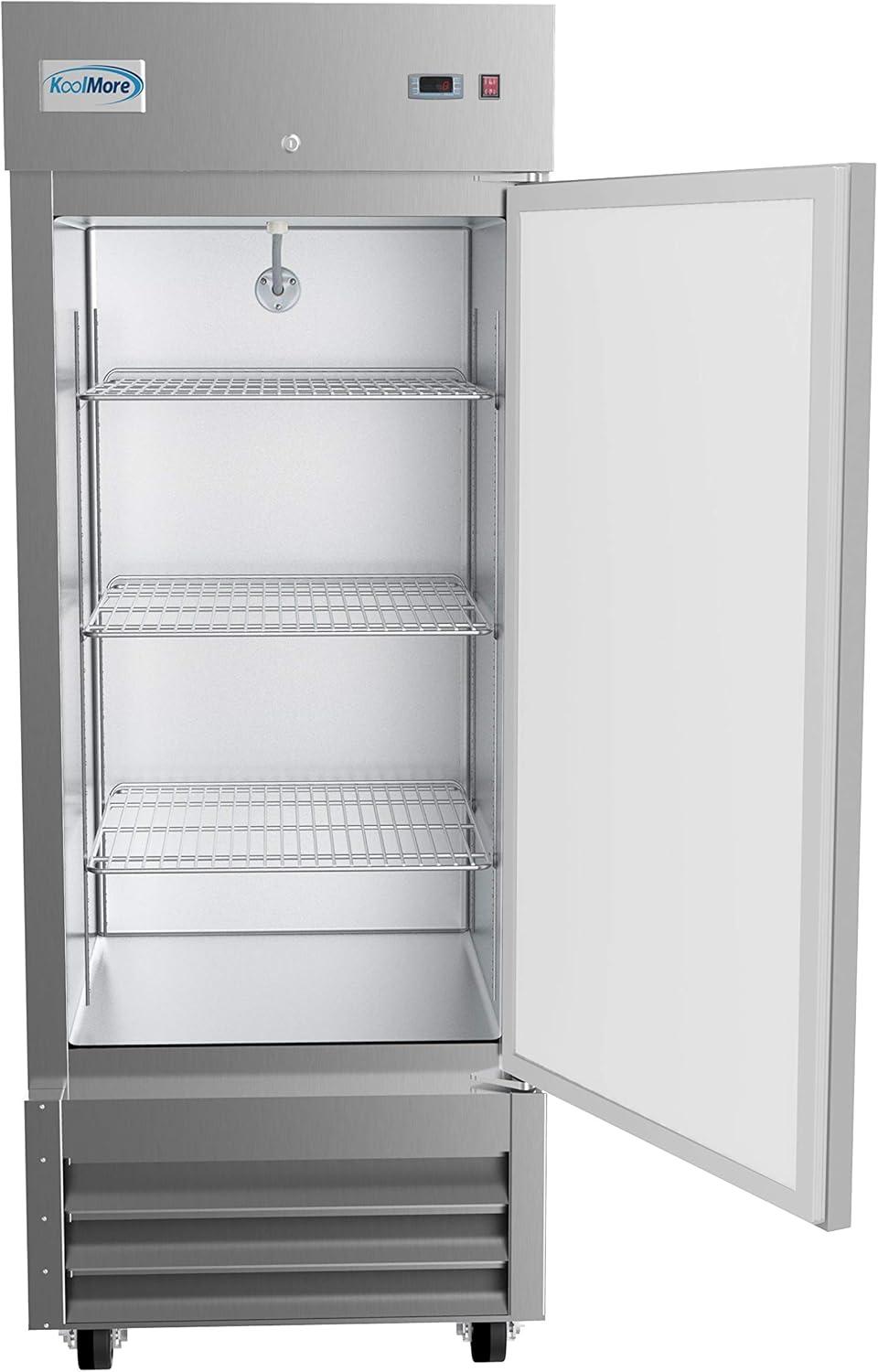 29 in. One-Door Reach-In Freezer 23 cu ft. RIF-1D-SS.