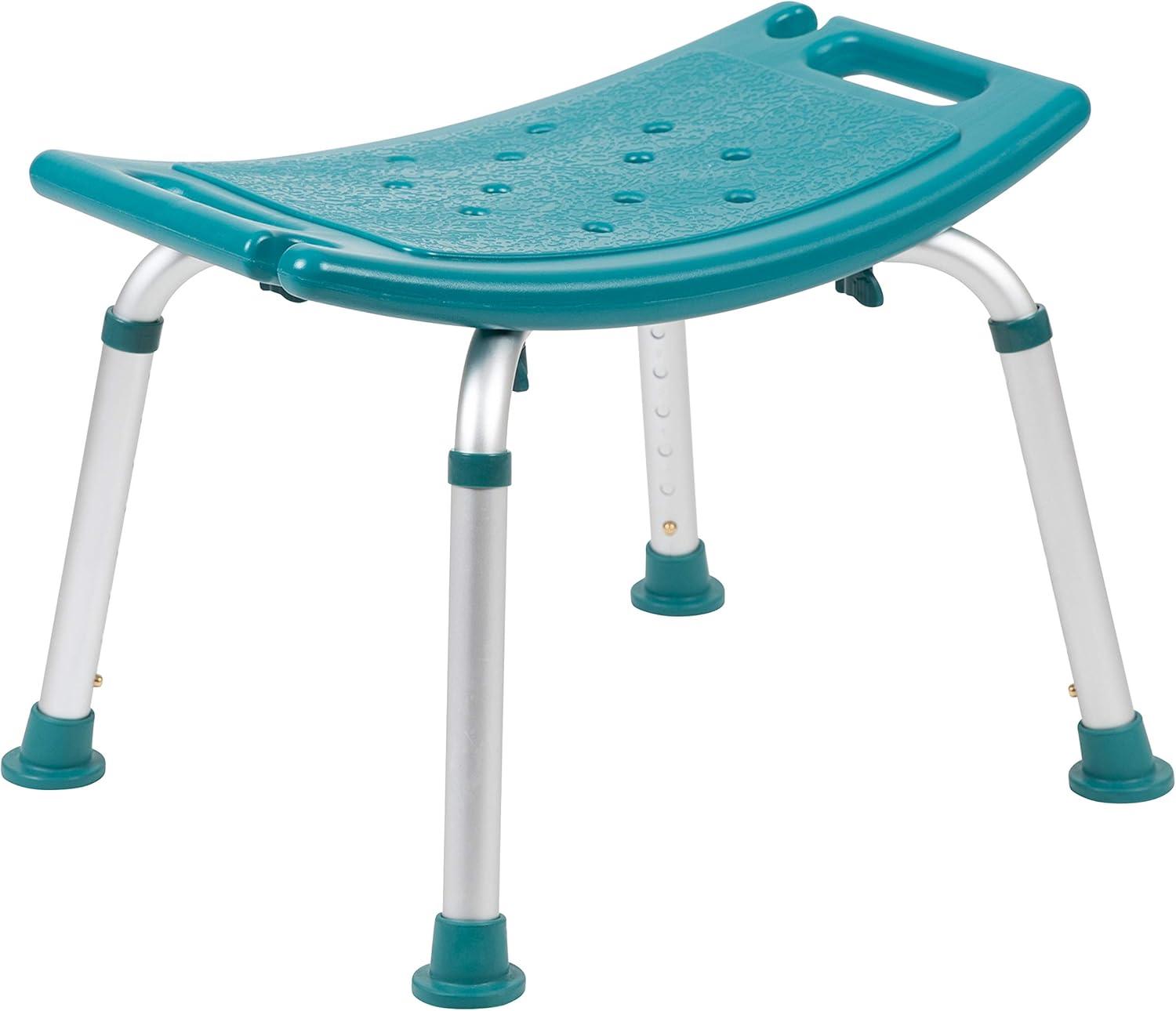 Hemsworth Tool-Free 300 Lb. Capacity, Adjustable Bath & Shower Chair w/ Non-slip Feet