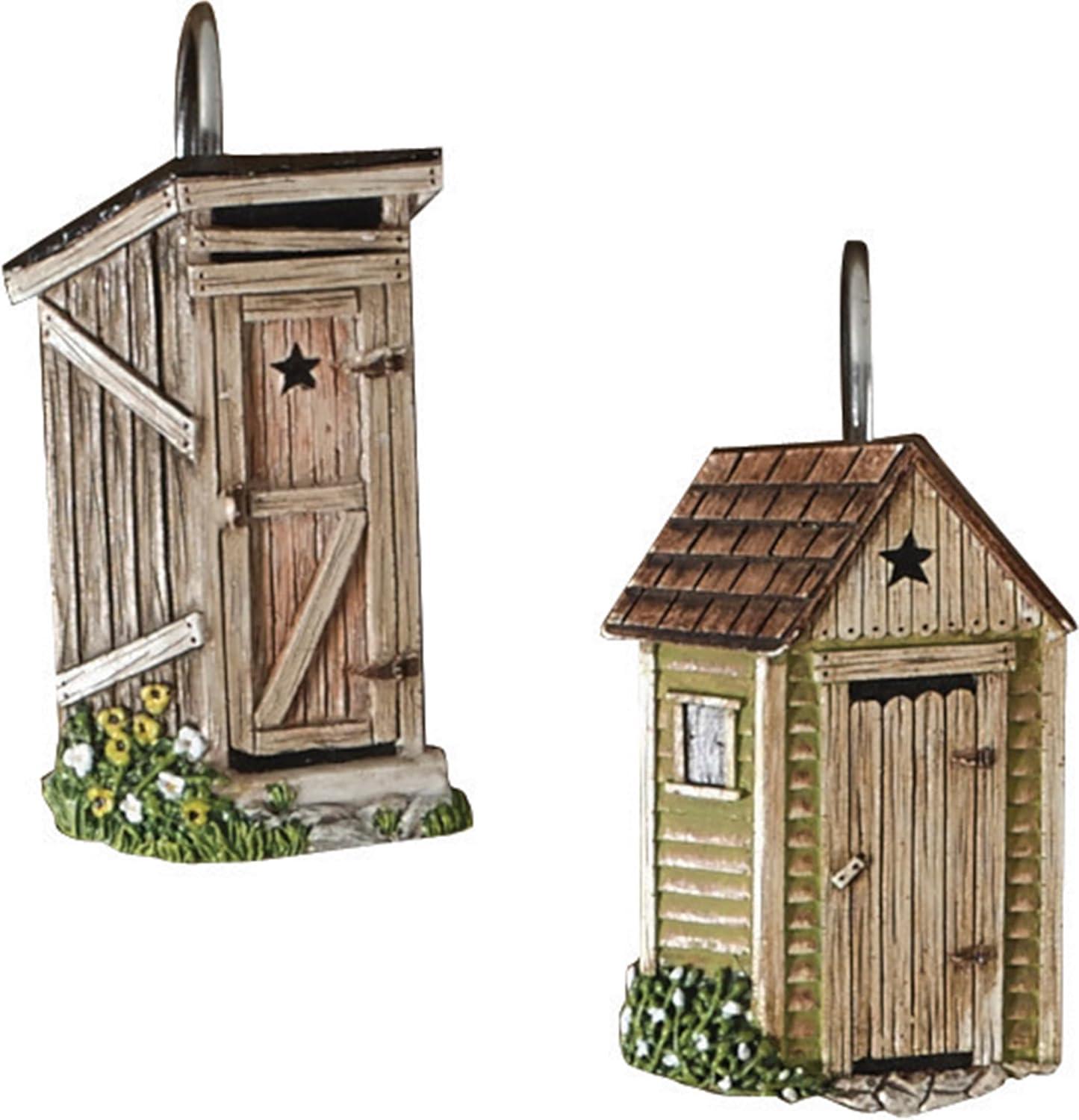 Park Designs Outhouse Shower Curtain Hooks