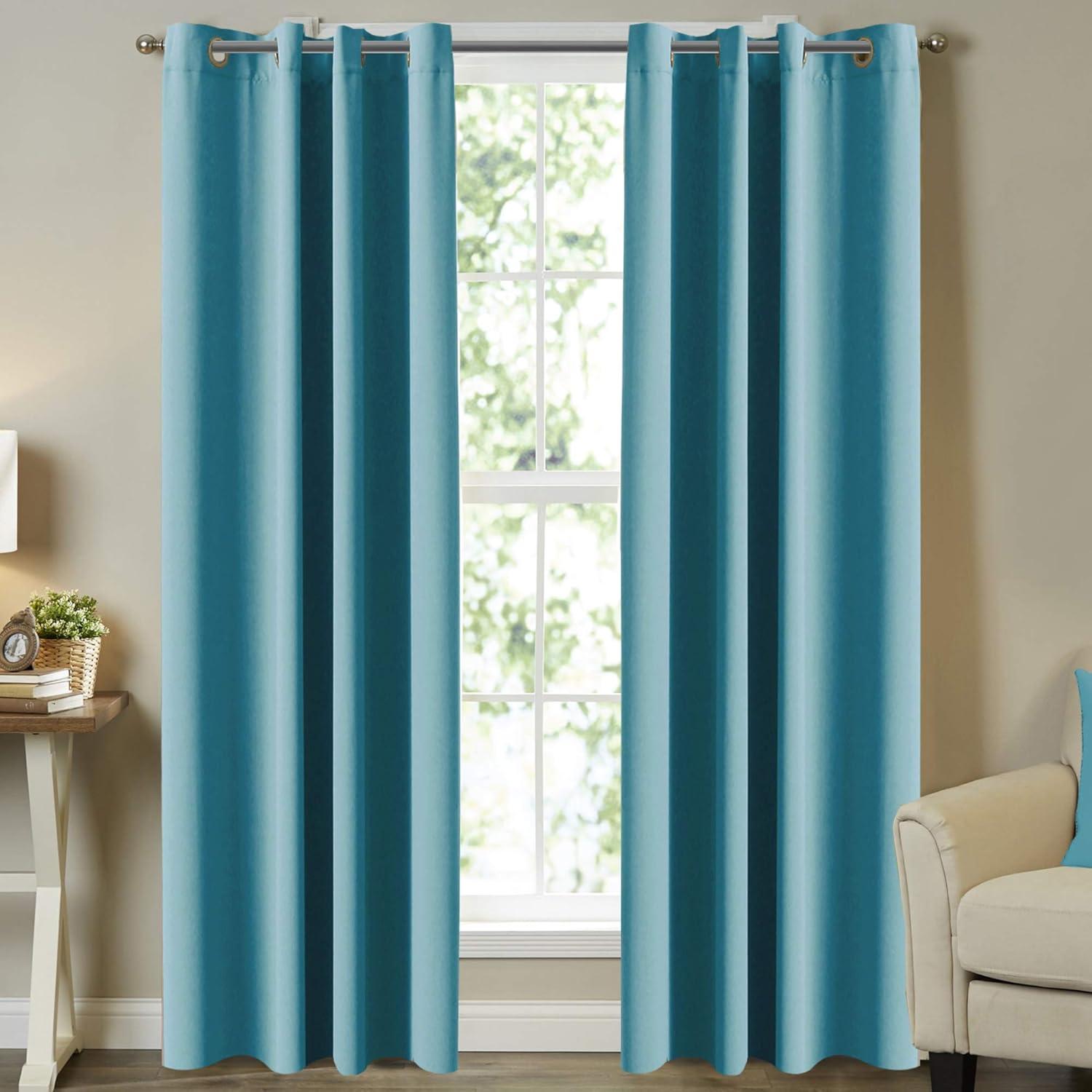 Saro Essential Blackout Curtain Collection Polyester Blackout Pair (Set of 2)