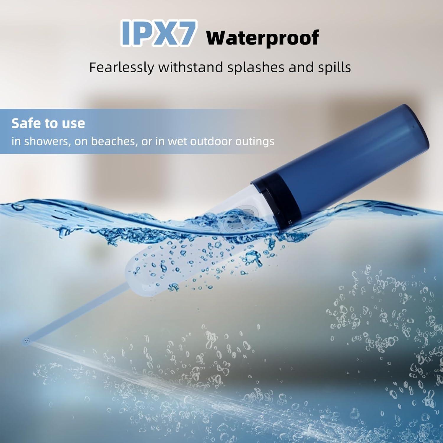 Hibbent Portable Bidet for Travel, High Pressure Handheld Electric Sprayer, Rechargeable Travel Bidet for Women & Men, Personal Hygiene Cleaning, Soothing Postpartum Care, Blue