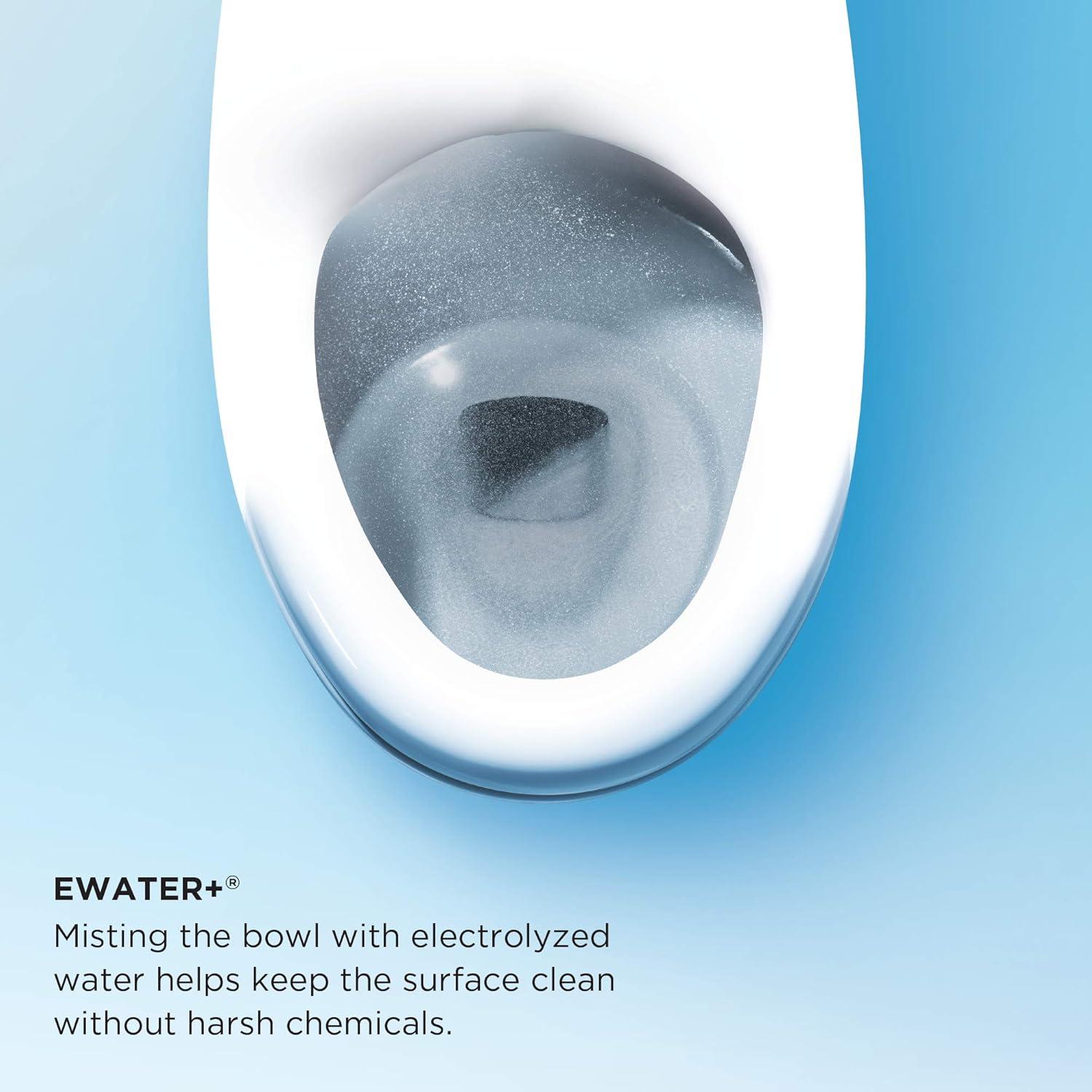TOTO MW6263046CEFG#01 Aimes® 1.28 GPF Elongated One-Piece Toilet with S500e Electronic Bidet Seat