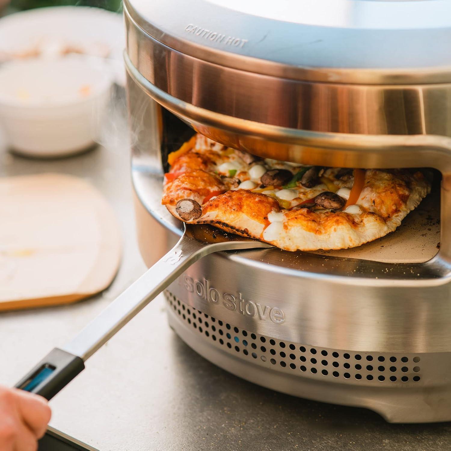 Solo Stove Stainless Pizza Turner | Stainless Peel, Pizza Paddle with Long Handle, Accessory for Solo Stove Pi Pizza Oven and Any Other Ovens, 304 Stainless Steel, L: 22 in x W: 7.6 in, 0.9 lbs