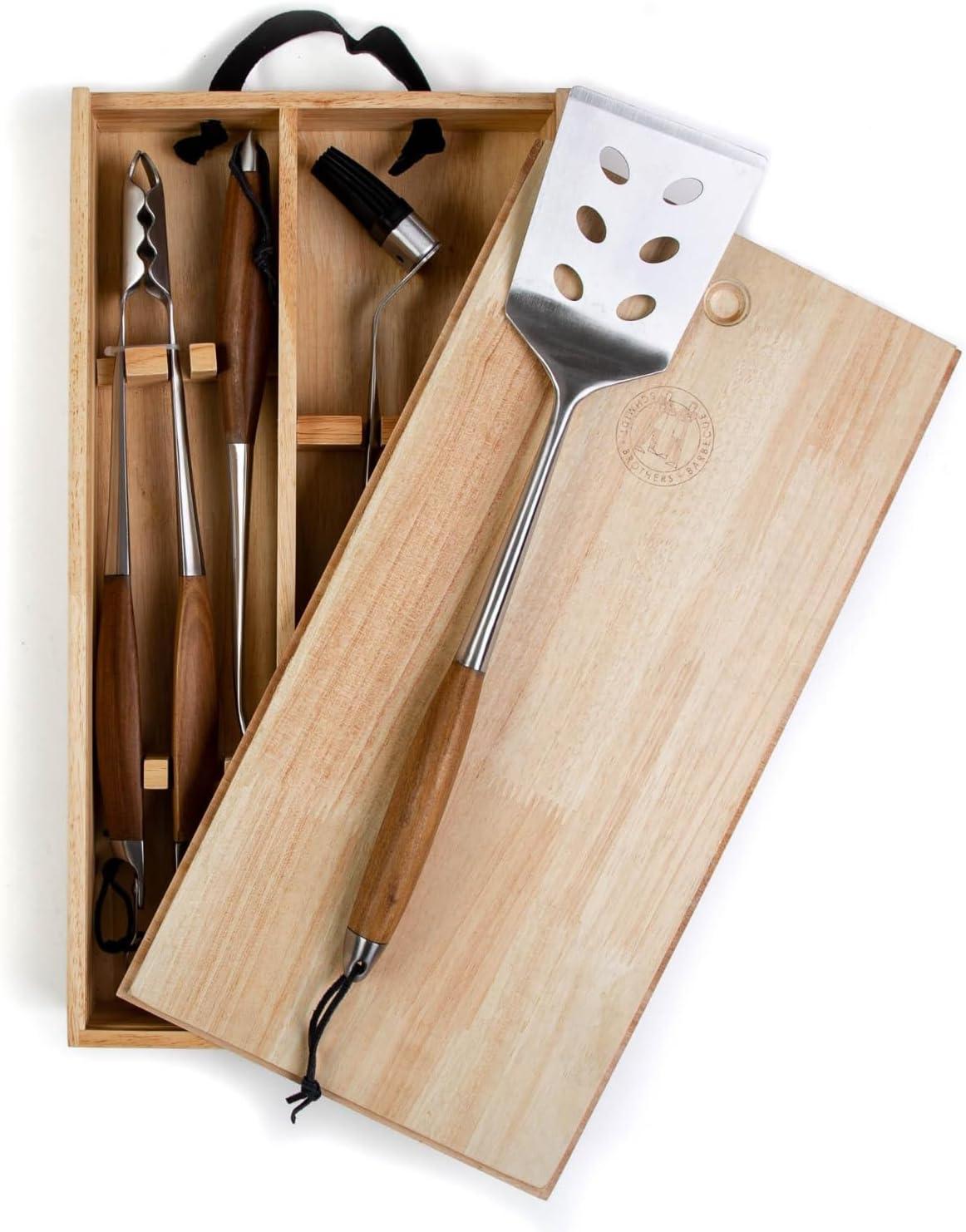 Schmidt Brothers Bonded Teak 4-Piece Grill Set