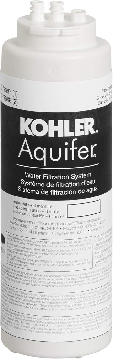 Kohler Aquifer White Carbon Block Replacement Filter Cartridge