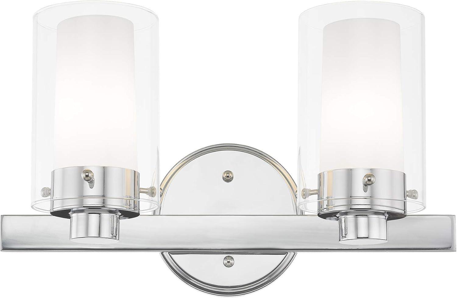 Livex Lighting Manhattan 2 - Light Vanity in  Polished Chrome