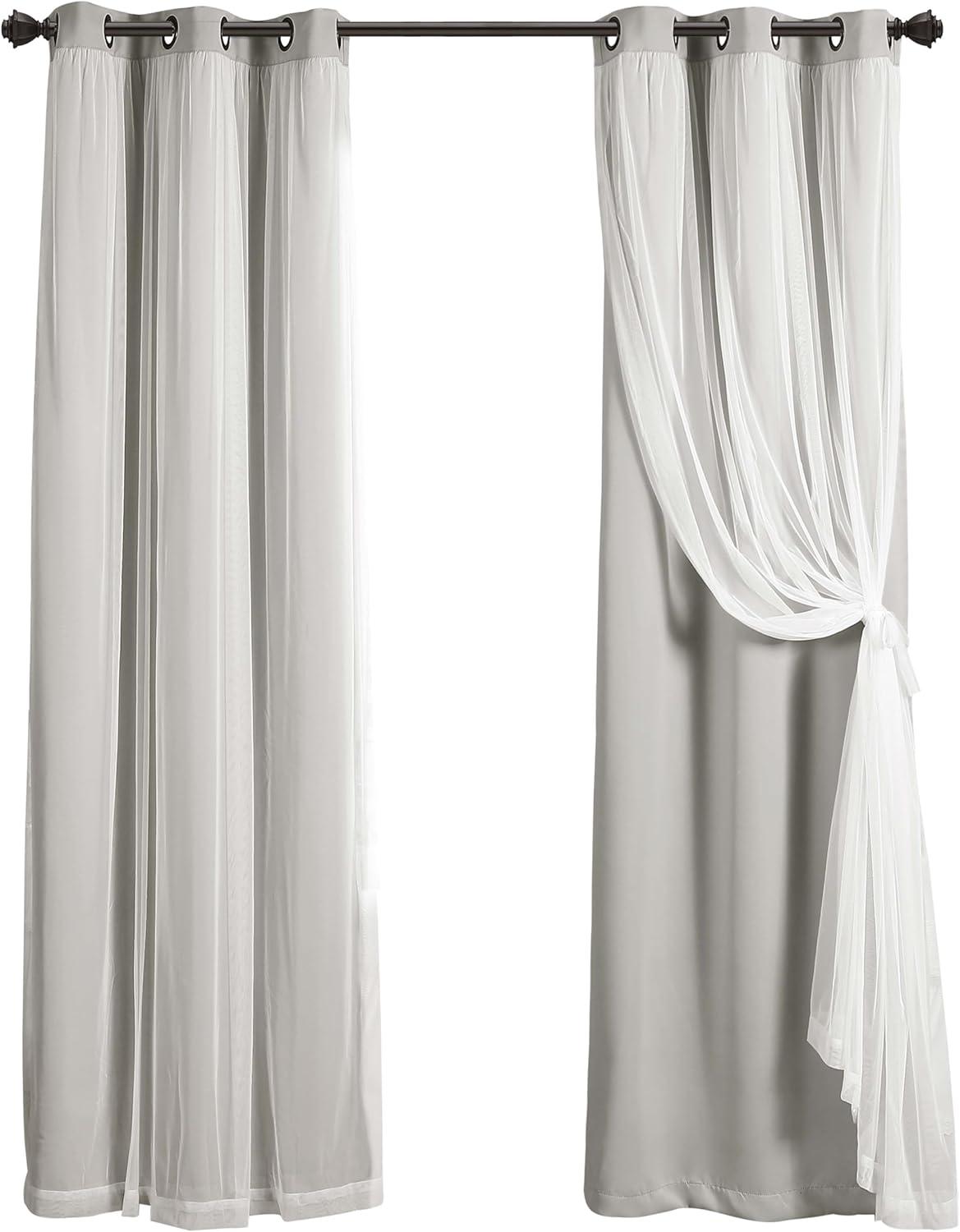 Lush Decor Polyester Blackout Curtain Pair (Set of 2)