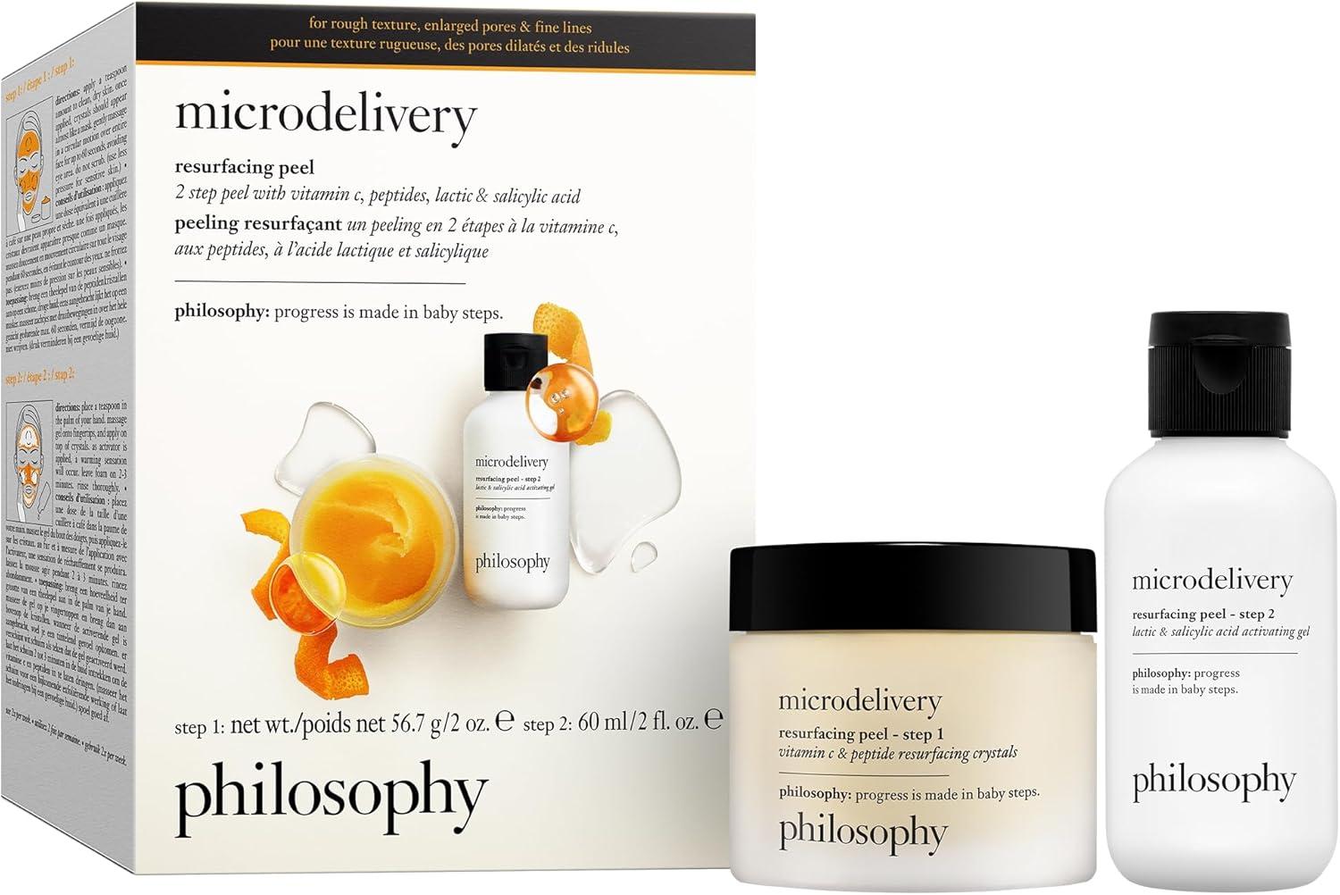 philosophy Microdelivery 2-Step Resurfacing Peel Kit - 4 oz/2ct - Ulta Beauty