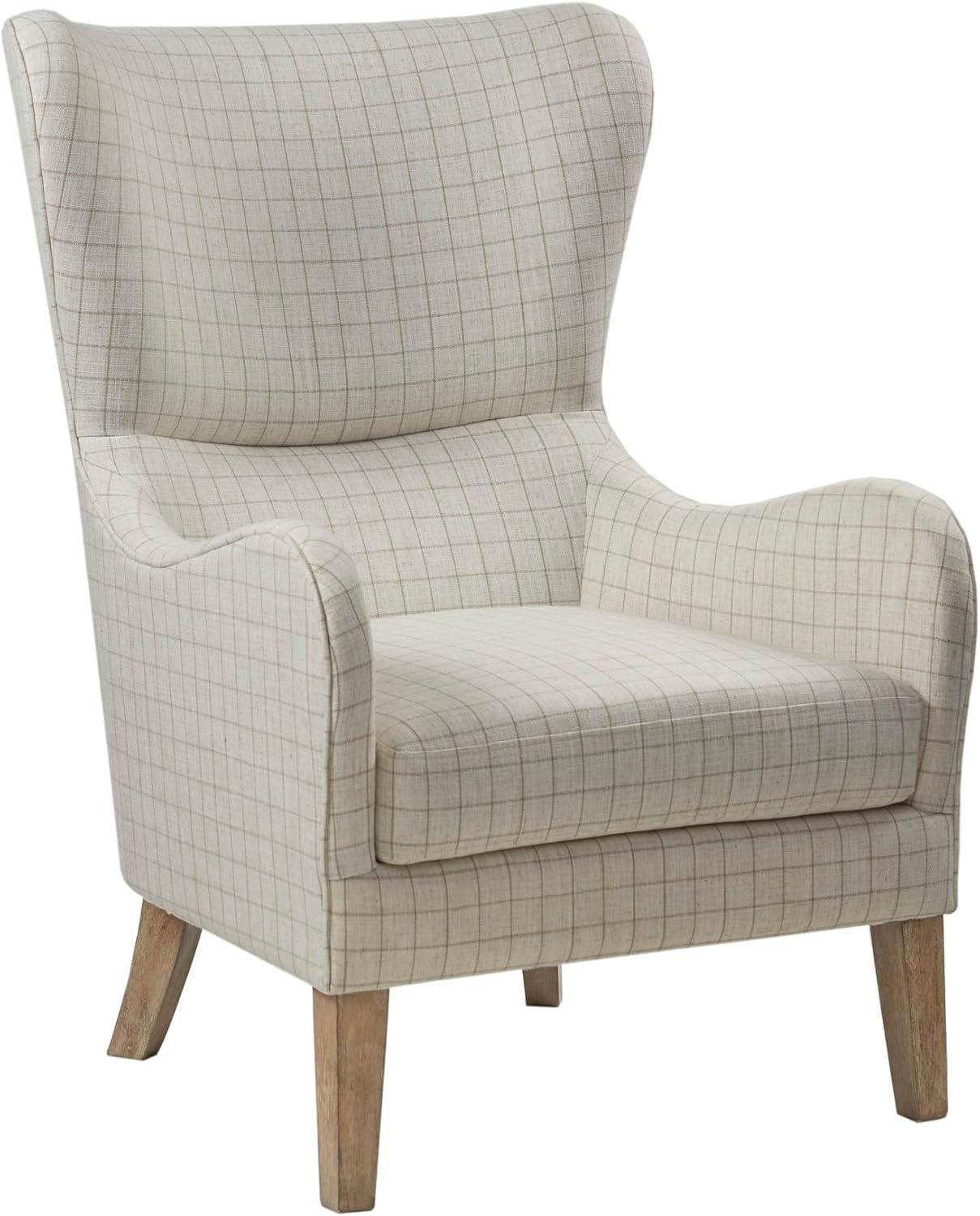 Aria Swoop Upholstered Wing Chair