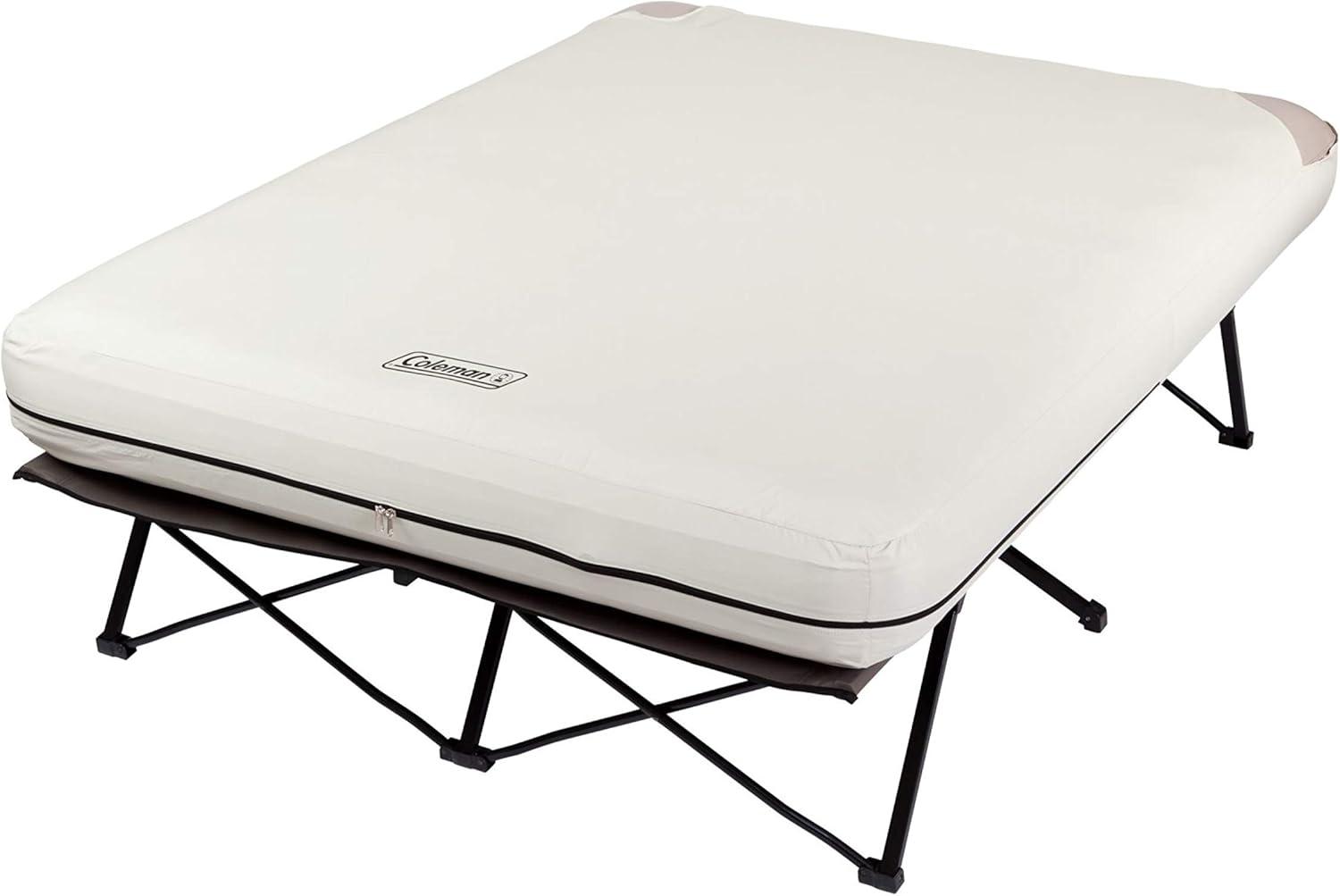 Coleman Queen Raised Air Mattress with Steel Frame and Pump