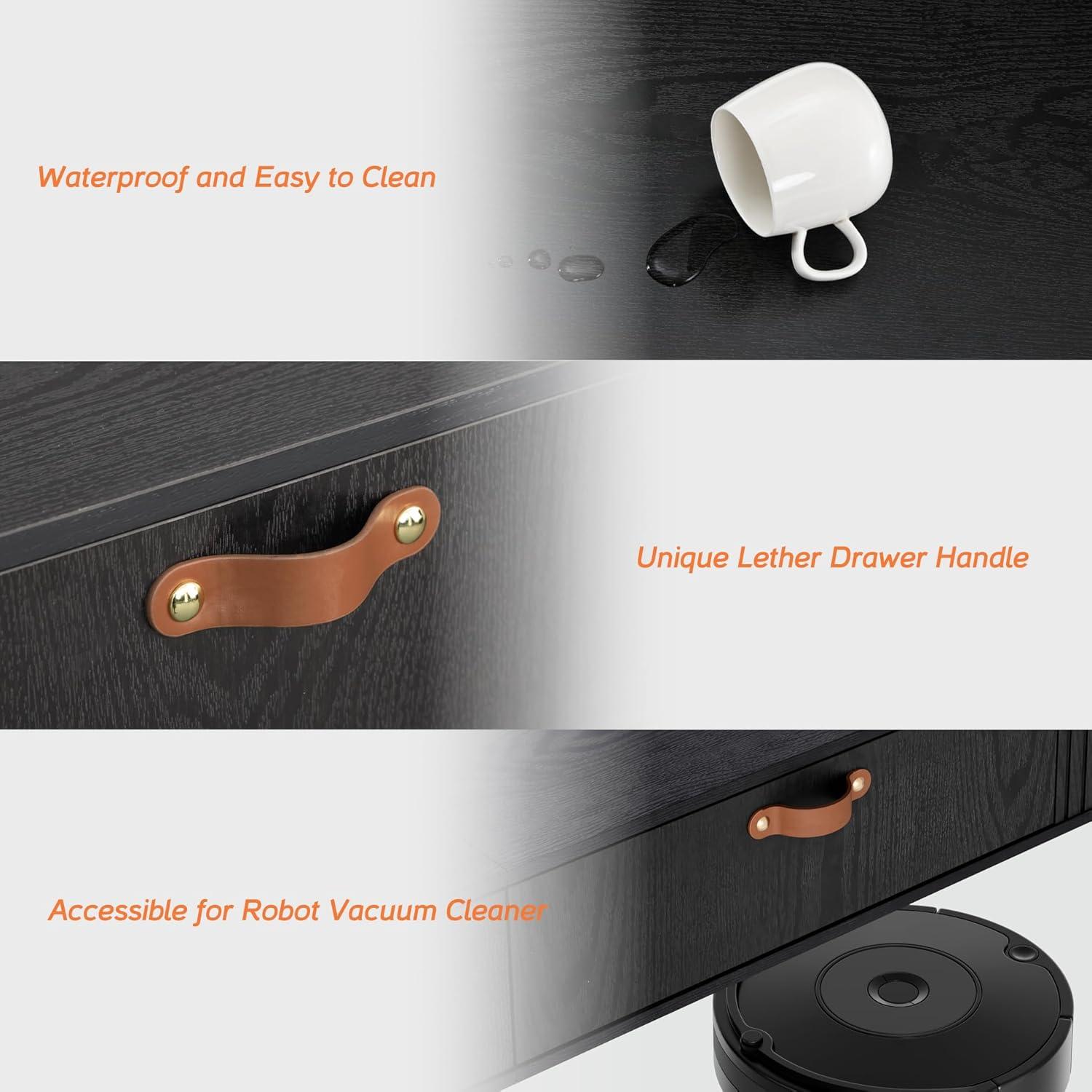 WAMPAT 70 inch Floating TV Shelf for Under TV, Floating TV Stand for 75 TVs, Wall Mount Media Console TV Stand with Storage for Living Room,Bedroom, Black