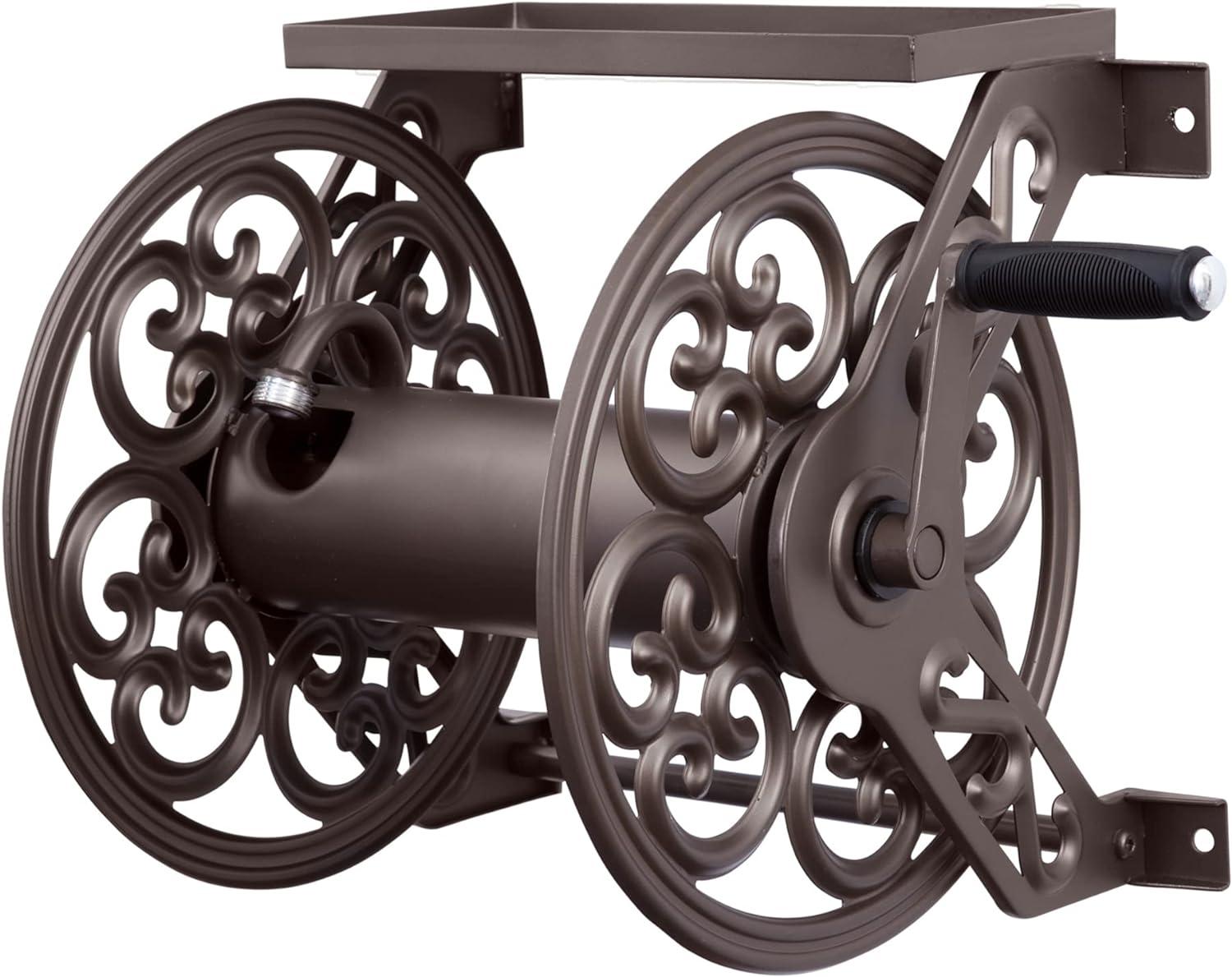 Liberty Garden 125' Decorative Wall-Mounted Hose Reel