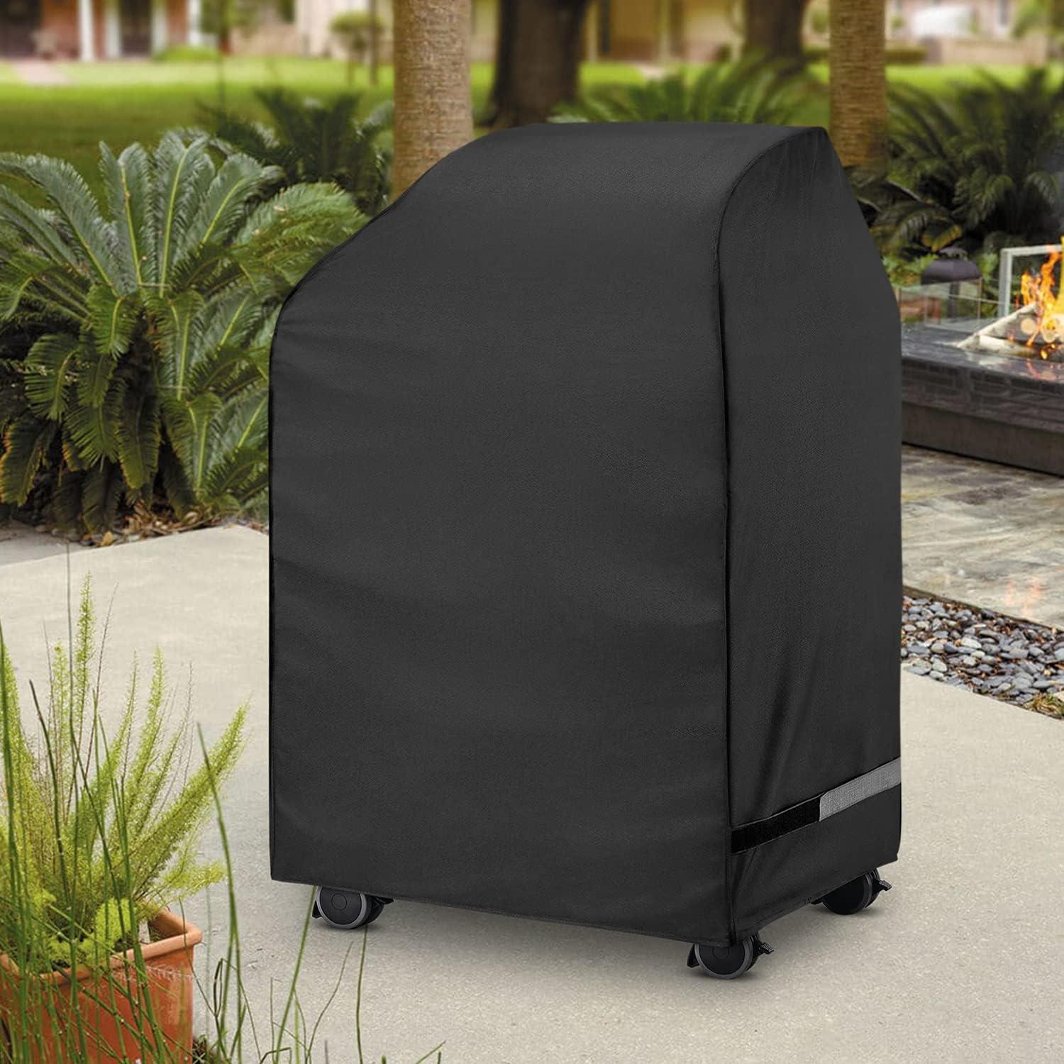 Unicook Small Grill Cover Waterproof, 2 Burner Grill Cover 32 Inch, Fits Weber Char-Broil Nexgrill and More Grills with Collapsed Side Tables