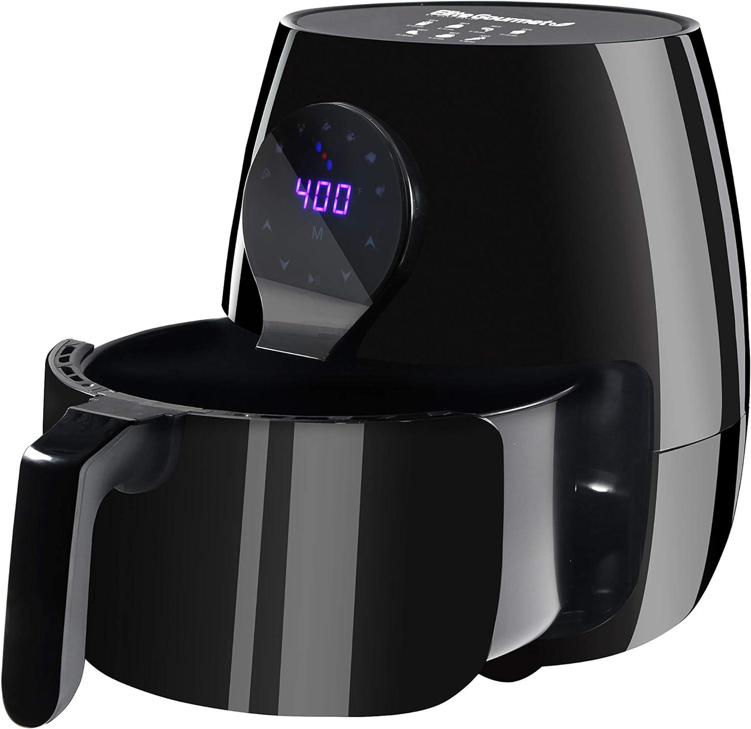Elite Gourmet 5.3 Qt. Air Fryer (black)