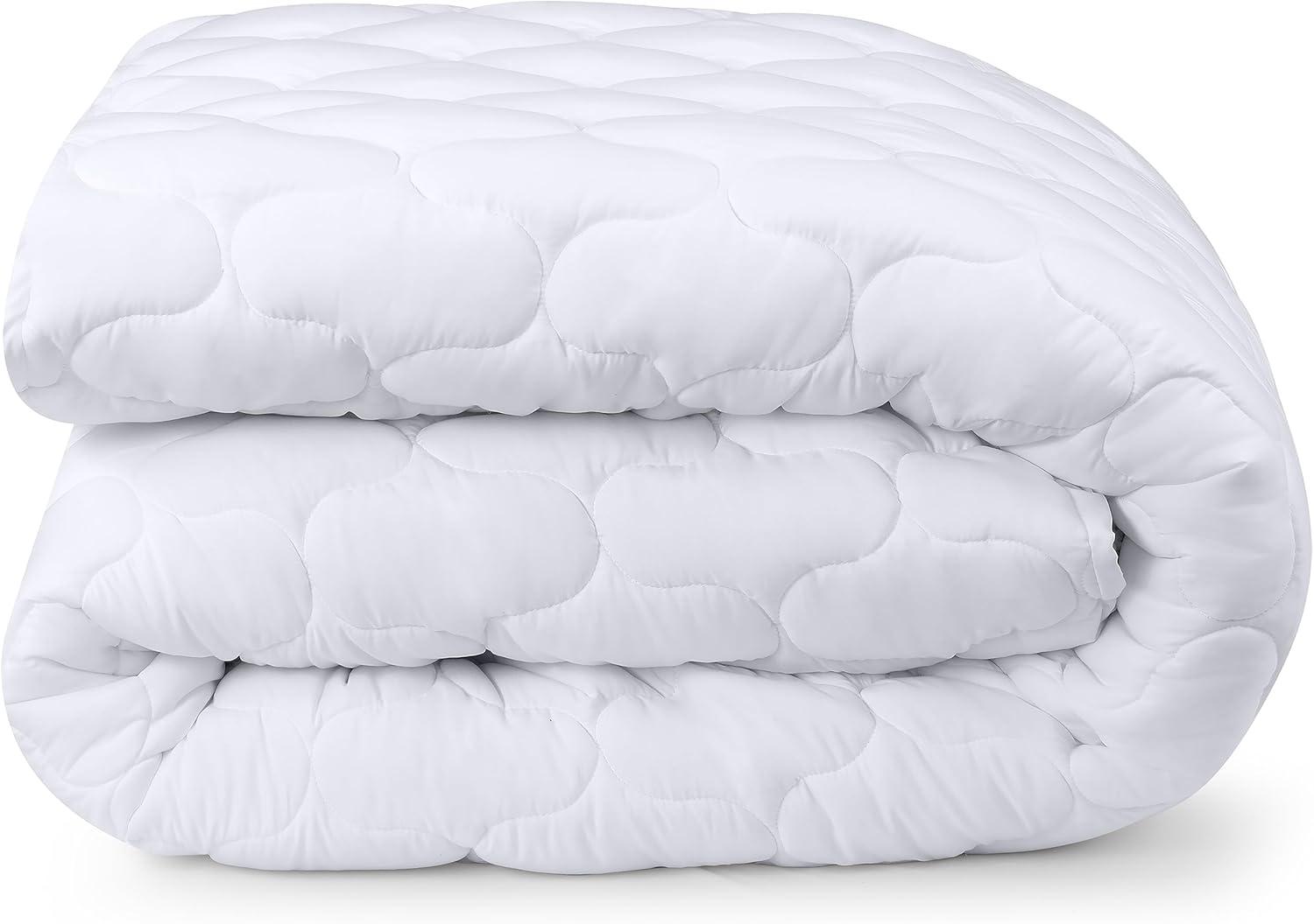 King Size White Quilted Waterproof Mattress Protector