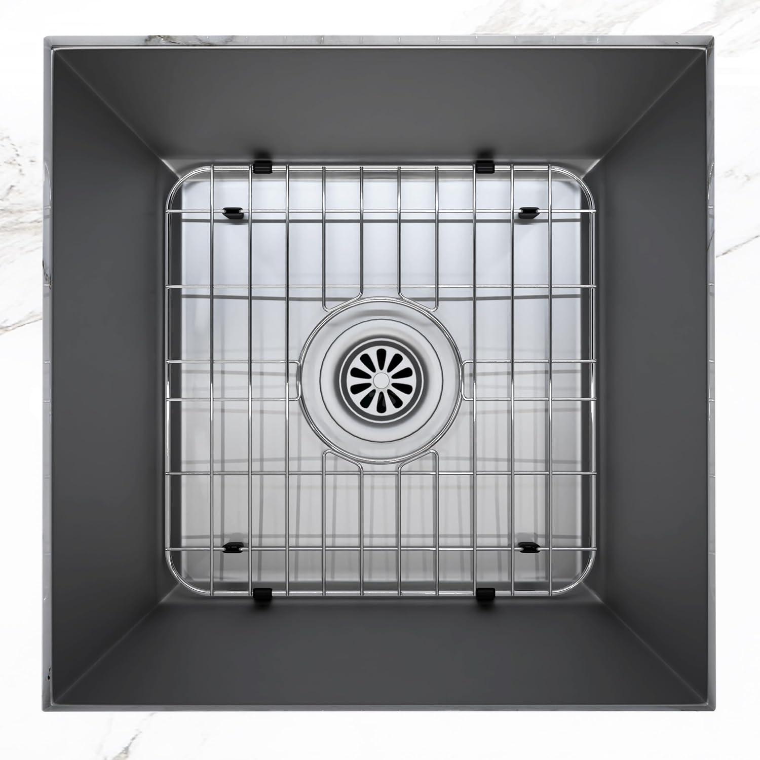 24" x 12" Sink Protector for Kitchen Sink - Stainless Steel Kitchen Sink Rack for Bottom for Sink - Sink Mat - Sink Drying Rack - Kitchen sink protector - Farm Sink Rack for Bottom of Sink