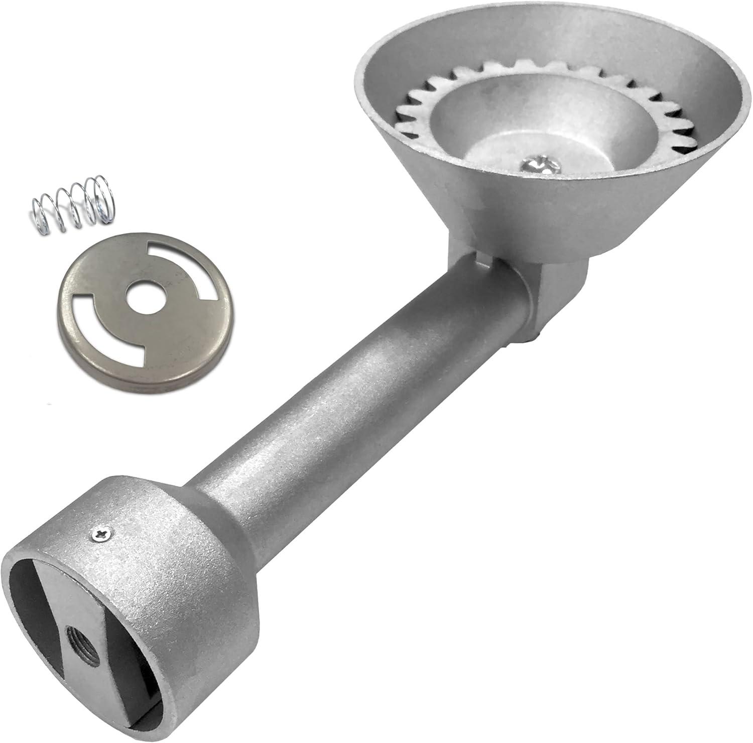 Bayou Classic 1135 10-qt Stainless Fish Cooker Includes 10-qt Fry Pot w/ Lid and Basket 5in Fry Thermometer 4-in Cast Aluminum Burner 5-psi Regulator w/ 36-in Stainless Braided Hose