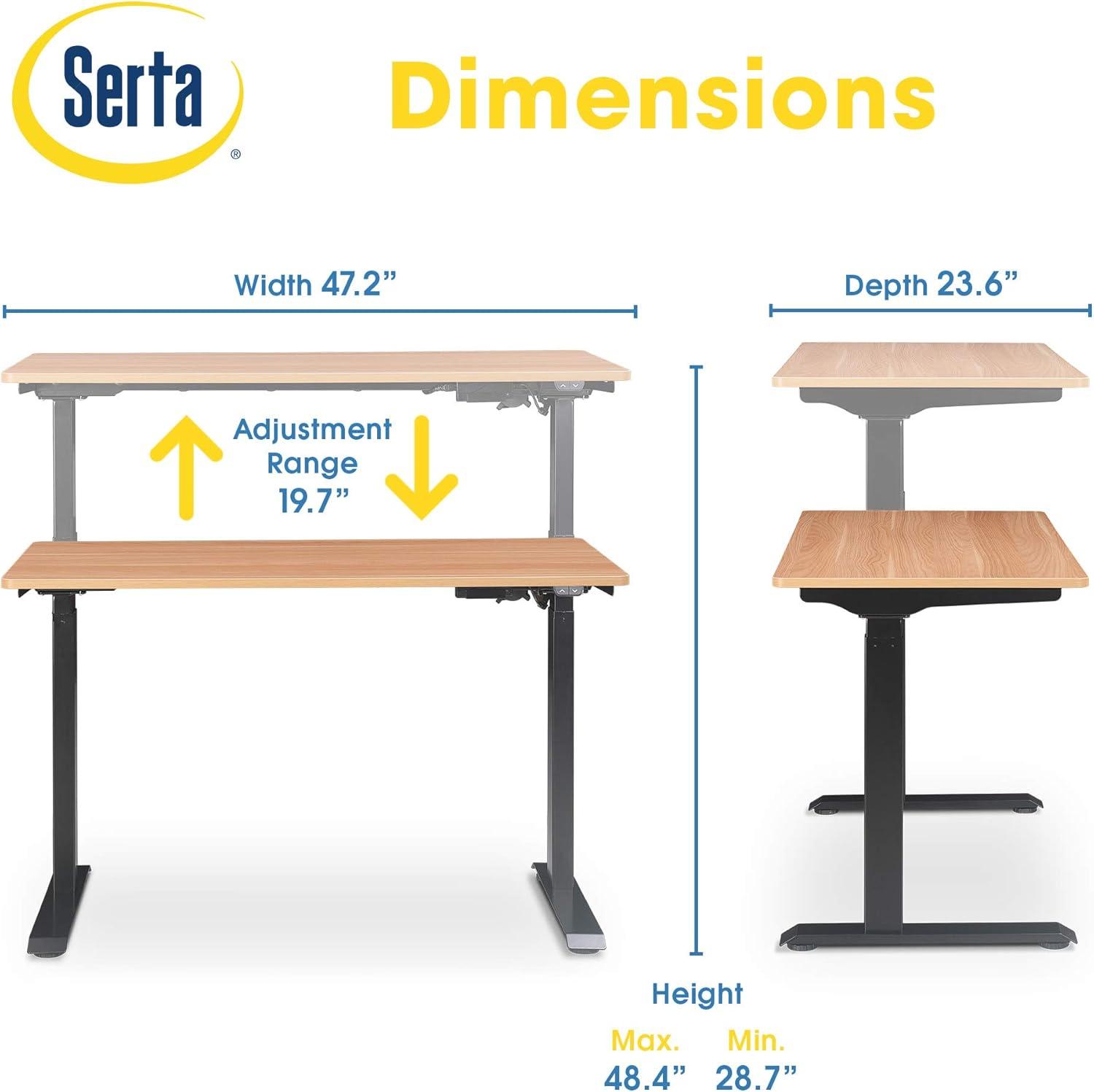 Serta Creativity Electric Height Adjustable Standing Desk