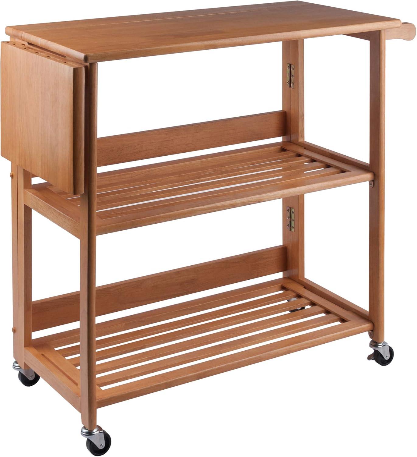 Winsome Radley Kitchen Cart, Light Oak