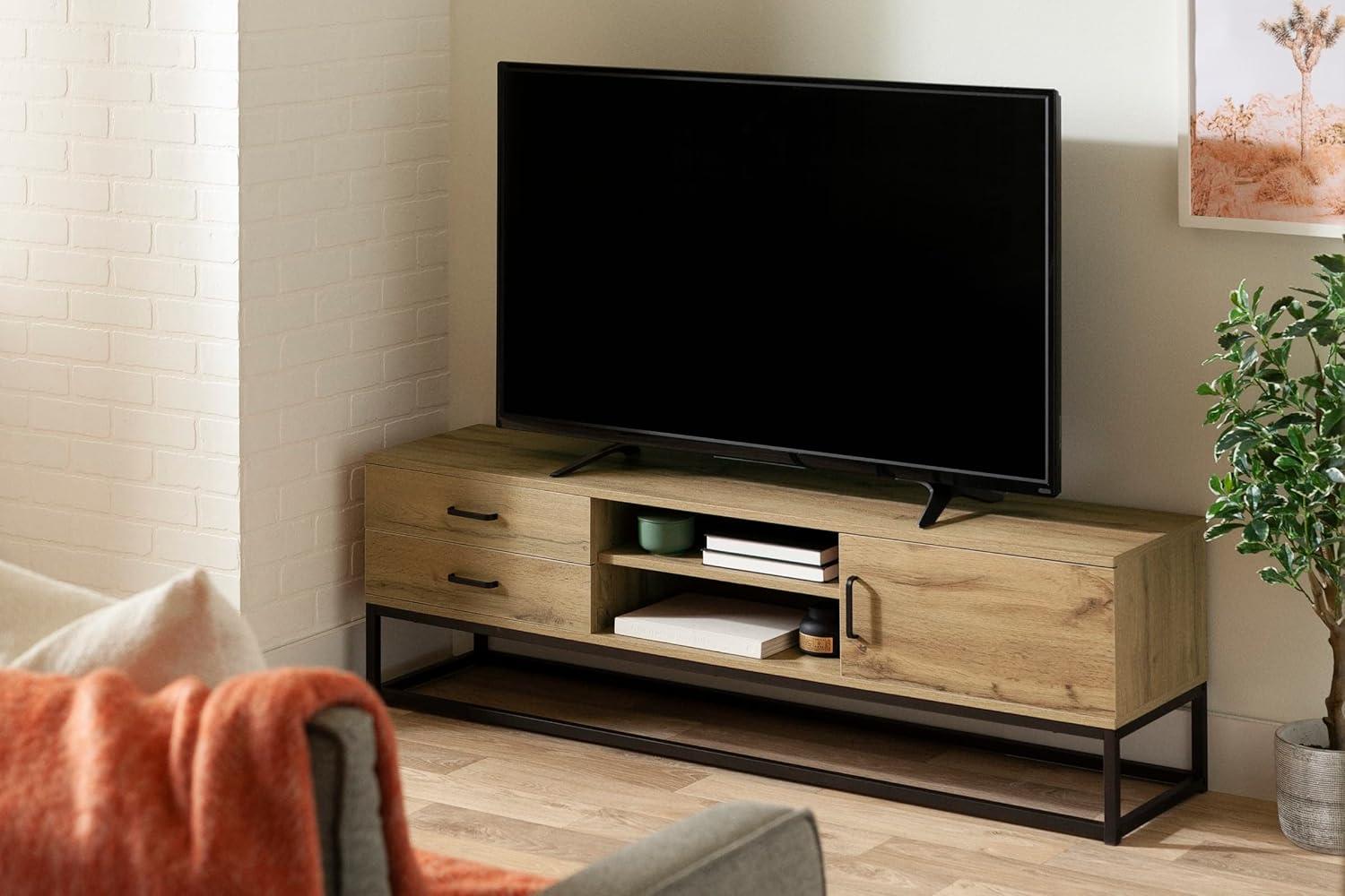 South Shore Mezzy, Urban Modern TV Stand, Nordik Oak