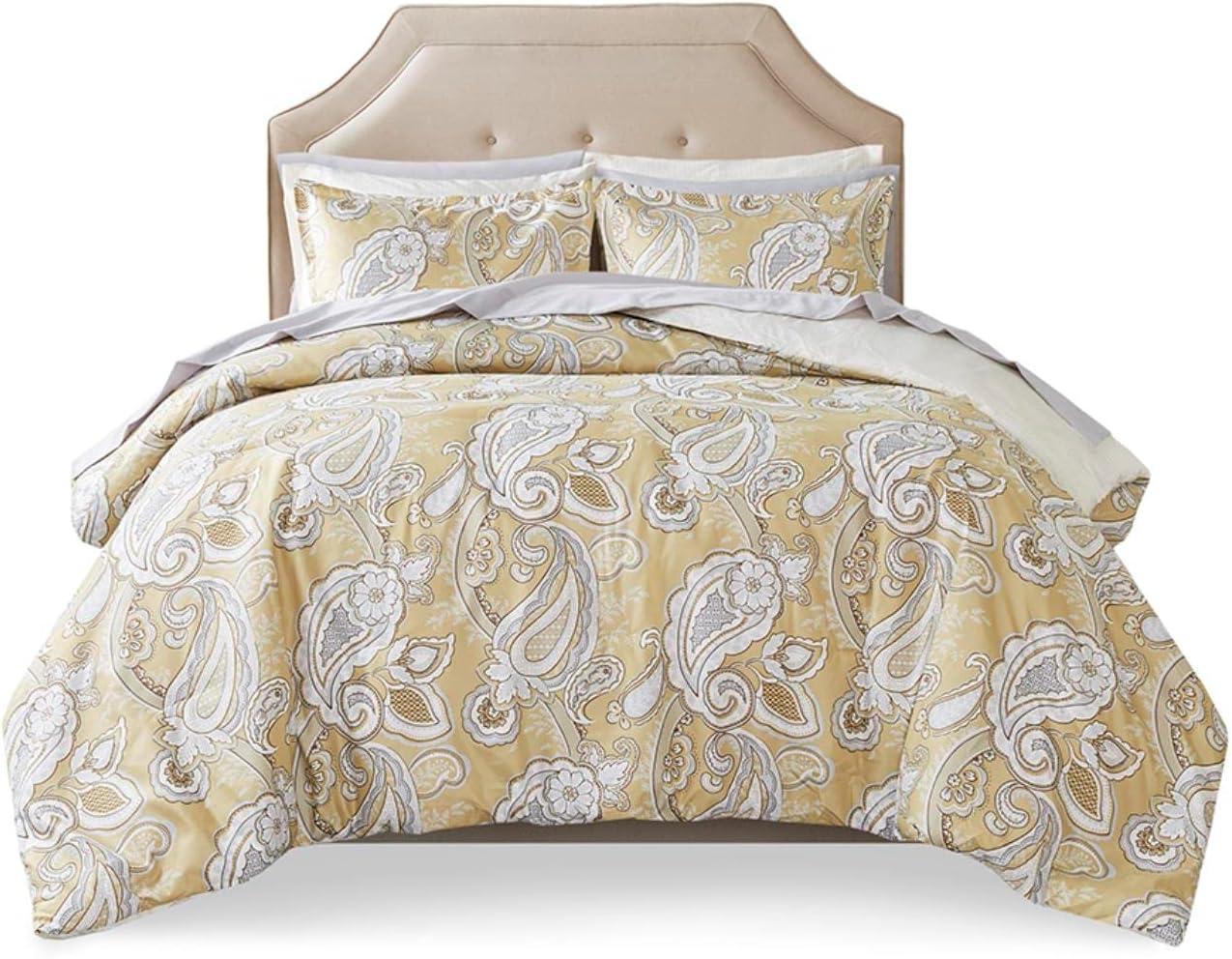 Gracelyn Paisley Print Comforter Set with Sheets