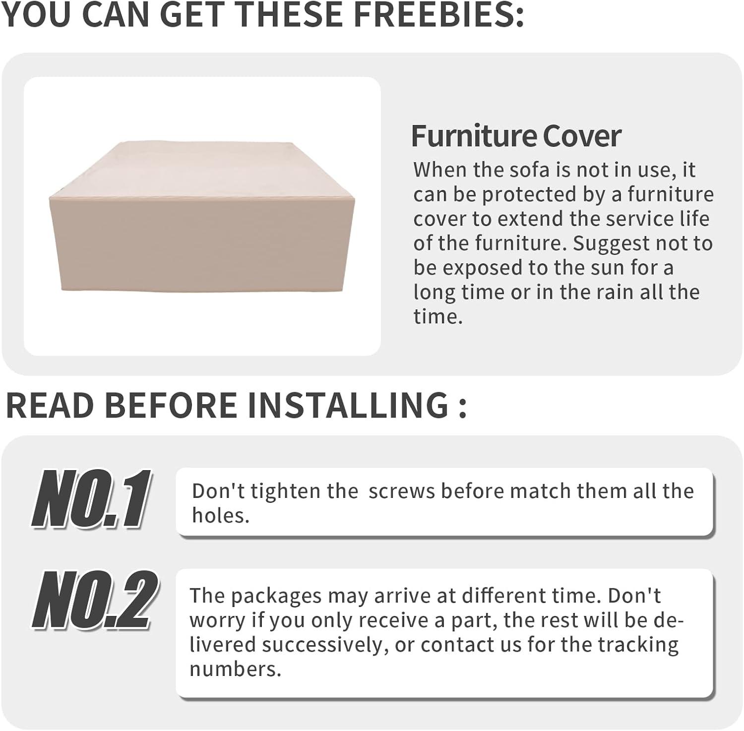 WAROOM Outdoor PE Wicker Patio Furniture Set 4 Piece Black Rattan Sectional Sofa Loveseat Couch Conversation Set with Storage Box Glass Top Table and Anti-Slip Peacock Blue Cushion