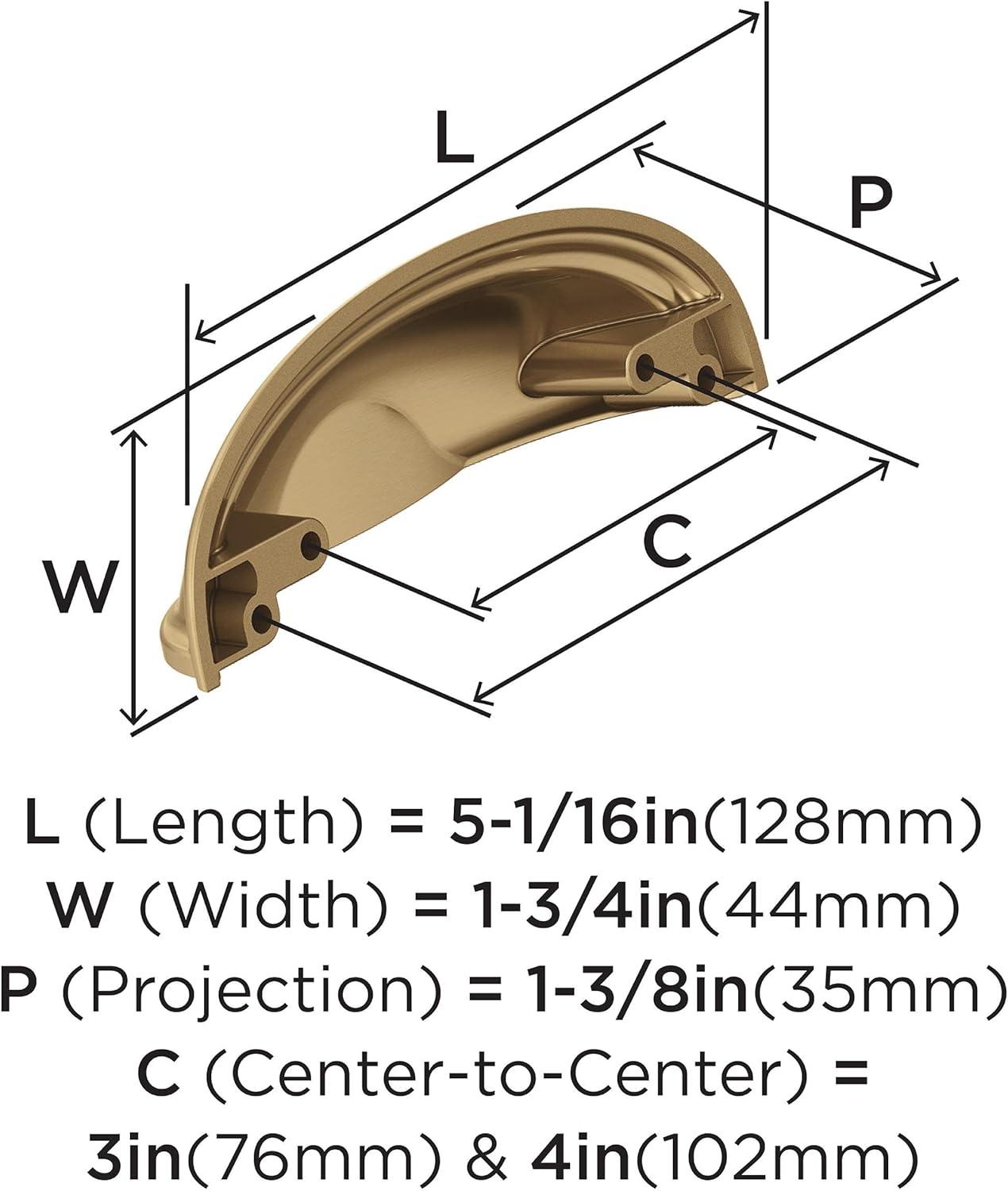 Amerock Ashby Cabinet or Furniture  Cup Pull