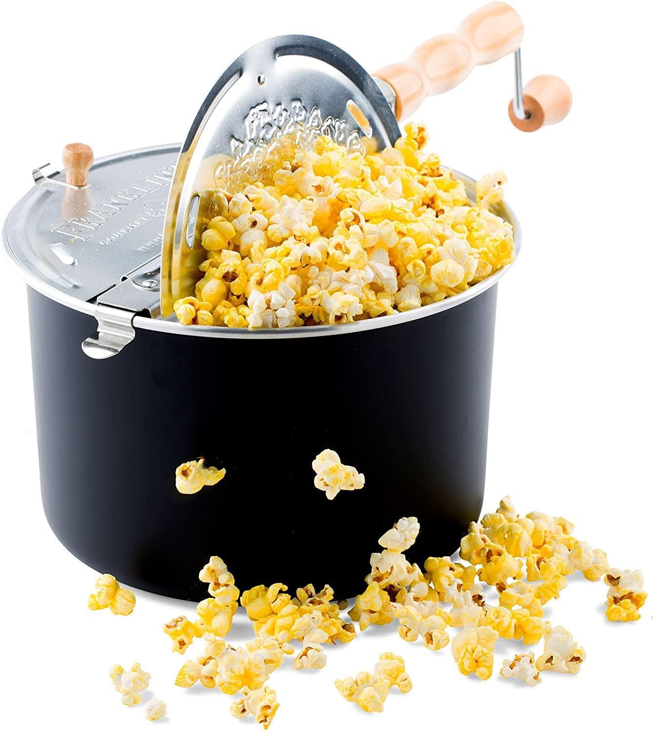 Stovetop Popcorn Popper Black