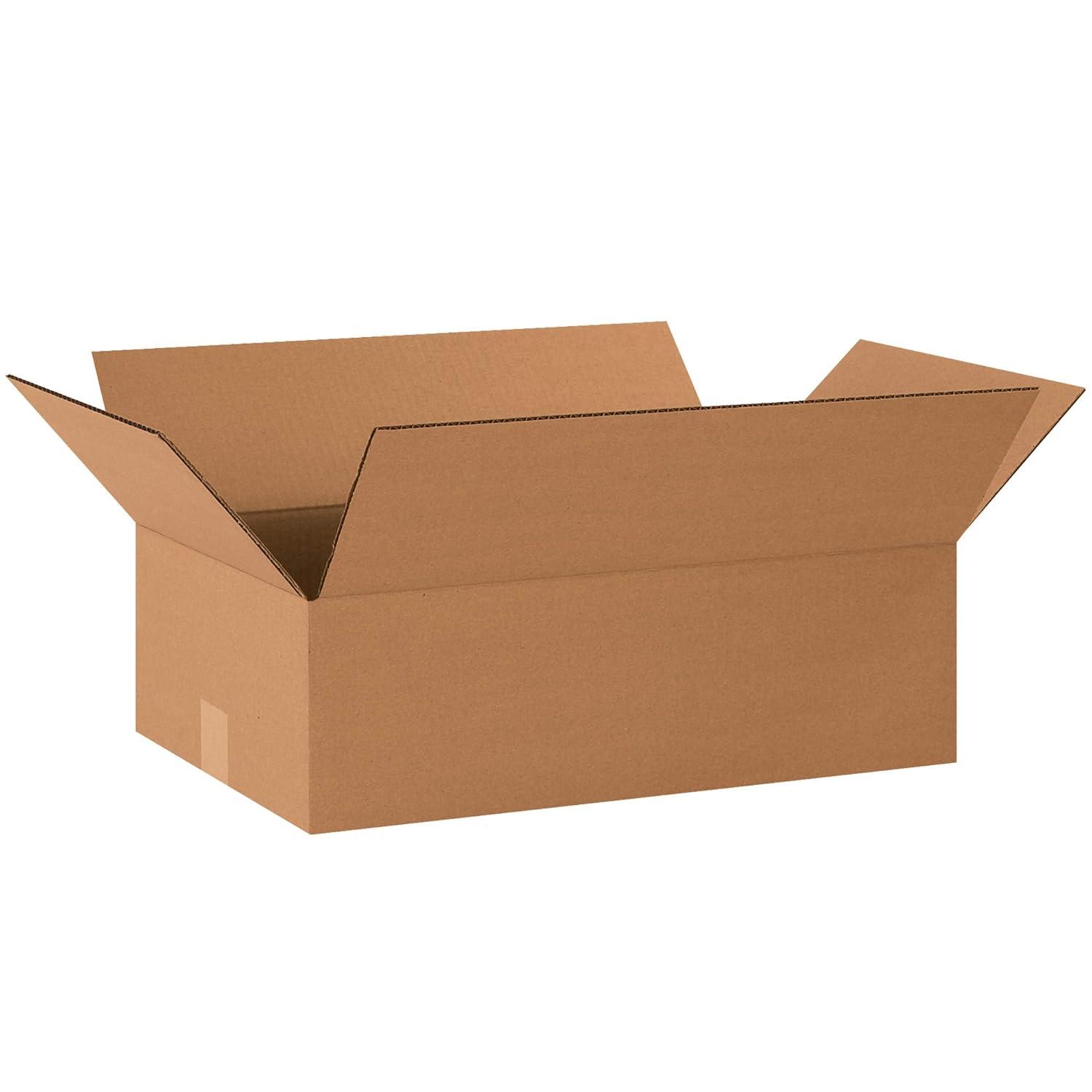 SSBM 25/Case 20 x 12 x 6" Flat Corrugated Boxes ECT-32