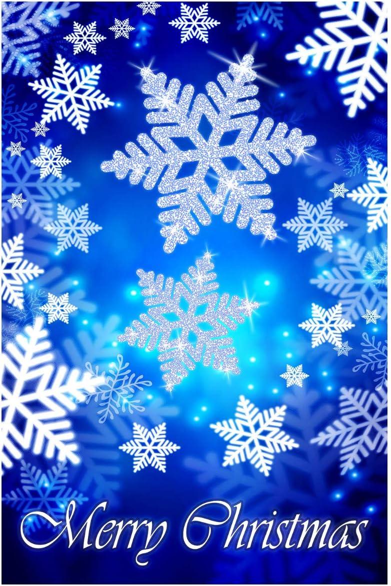 Let it Snow Winter Snowflakes Garden Flag Outdoor Yard Flag 12" x 18"