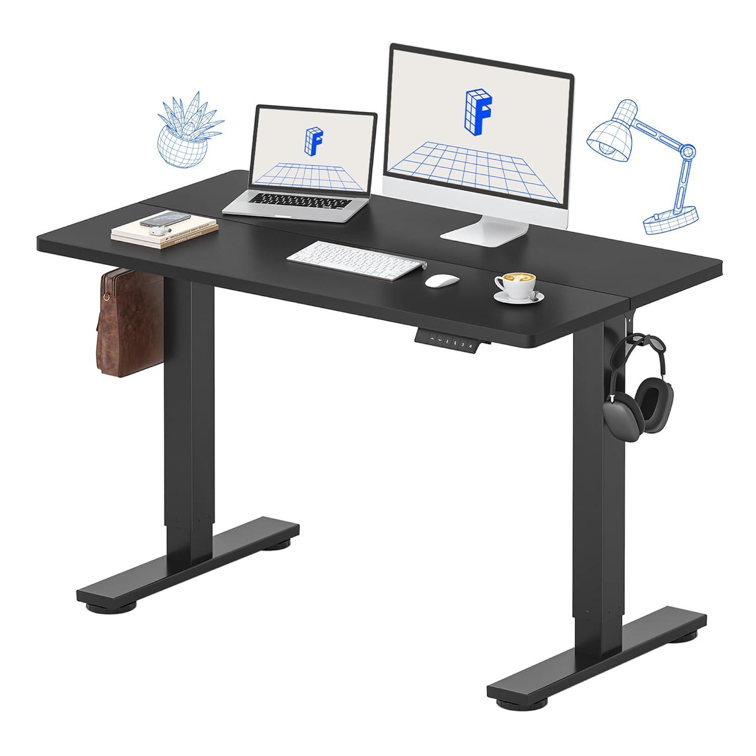 FLEXISPOT Standing Desk Adjustable Height with Whole Piece Desk Board 43 x 24