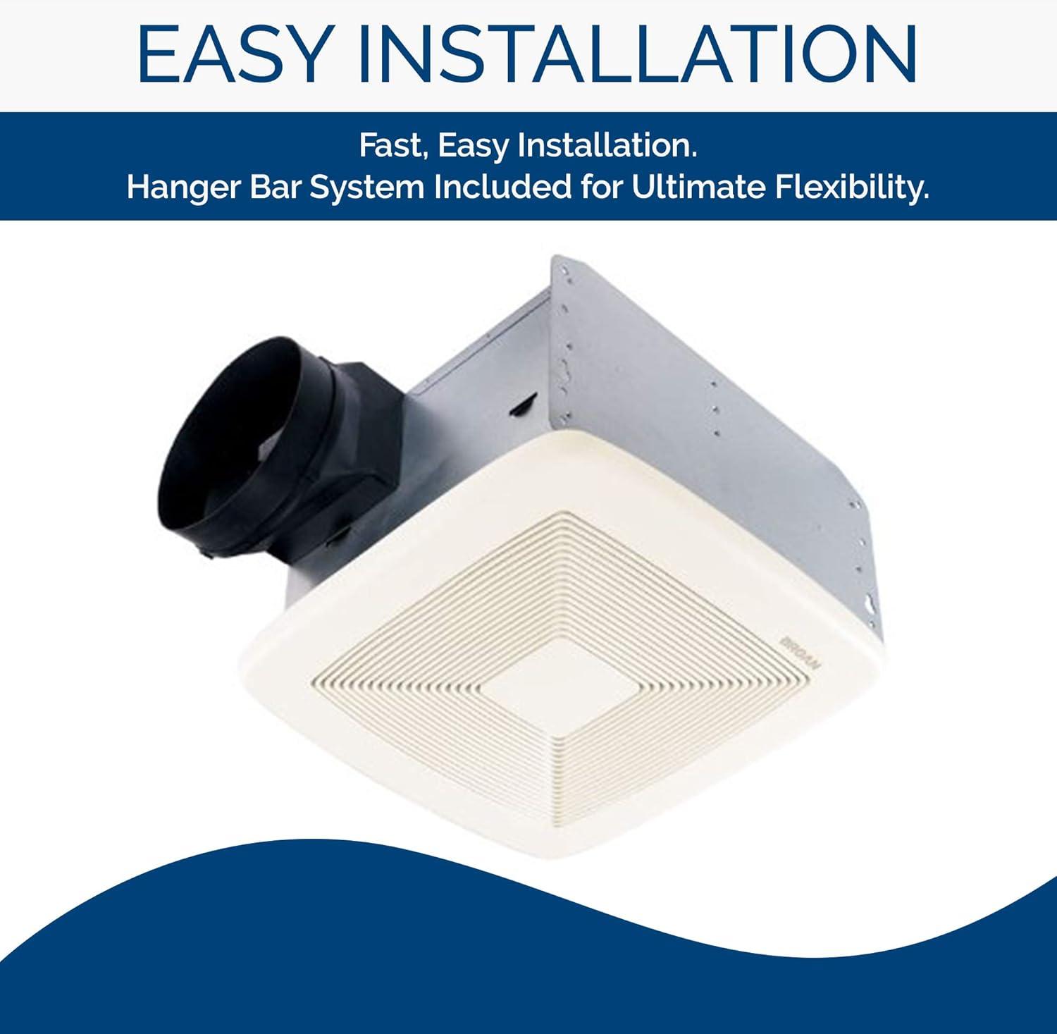 80 CFM Energy Star Certified Bathroom Fan