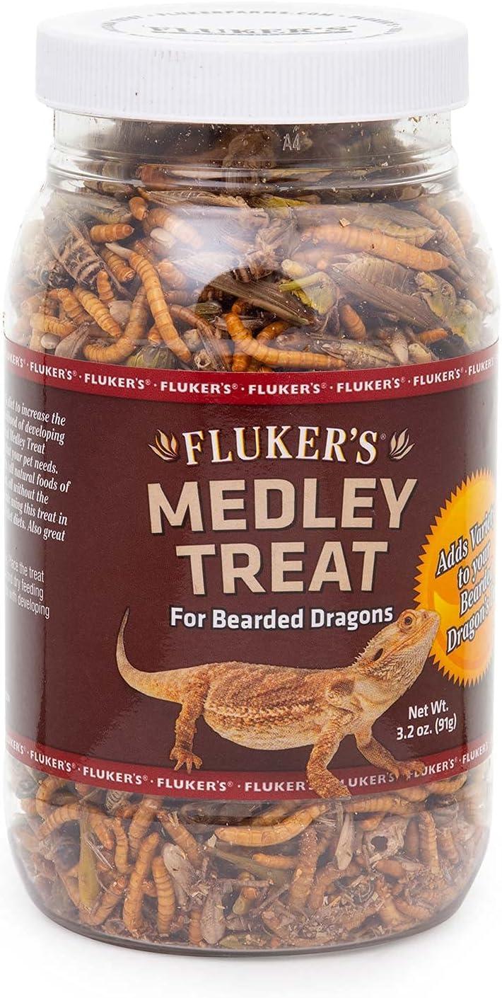 Fluker's Bearded Dragon Medley Treats For Bearded Dragons and Other Reptiles, 3.2 oz