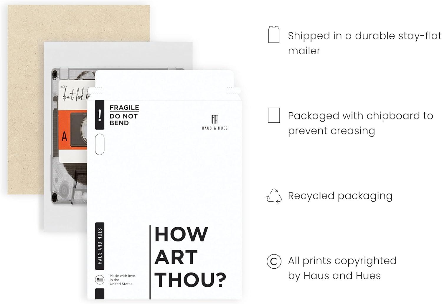 HAUS AND HUES Inspirational Wall Art for Office - Motivational Posters for Office Quotes Poster Inspirational Quotes Prints Motivational Posters for Teens Quotes Wall Art Quote (Unframed, 12x16)