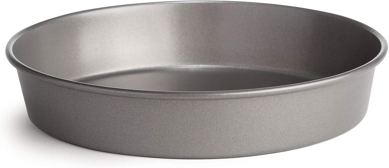 9-Inch Gray Non-Stick Carbon Steel Round Cake Pan