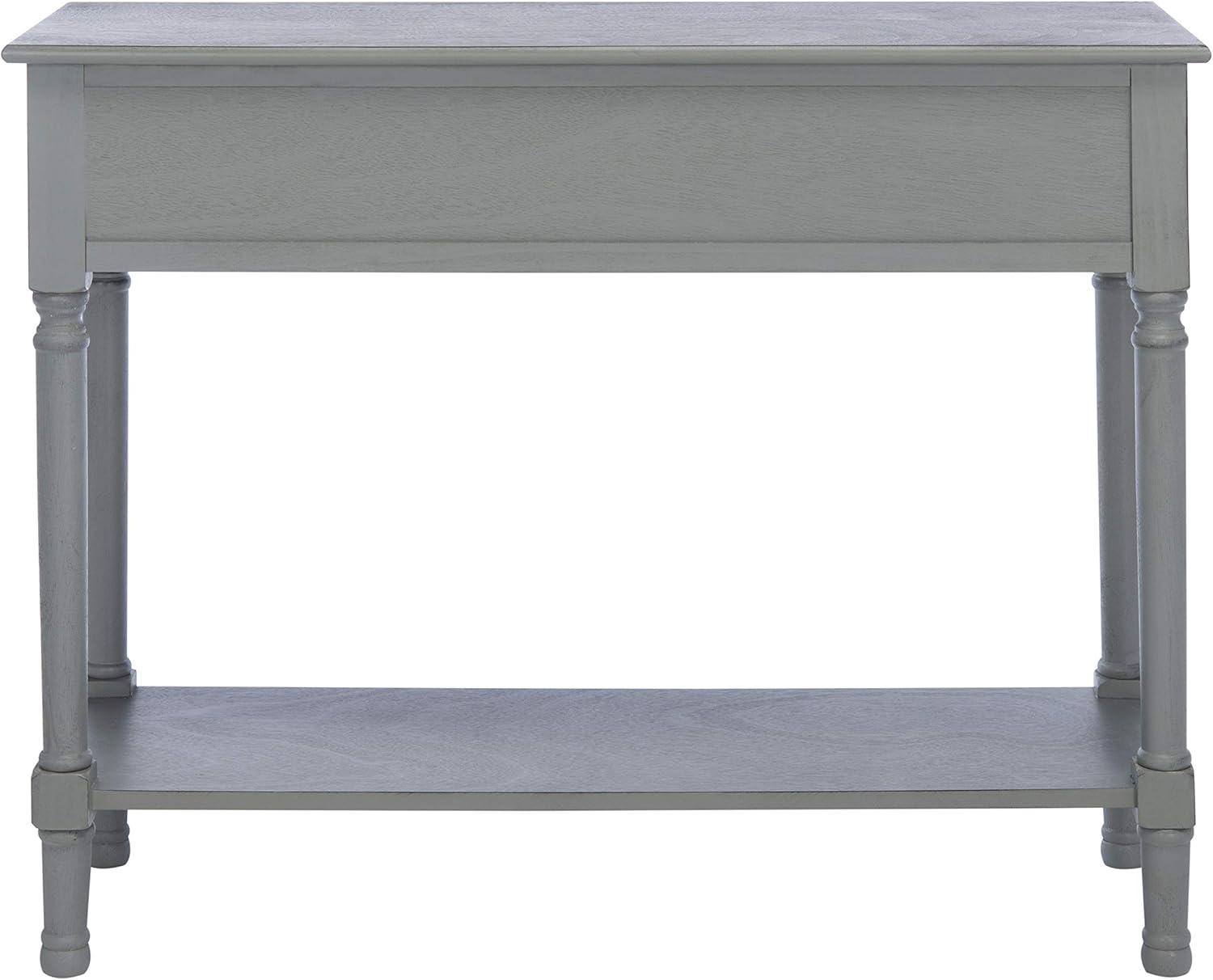 SAFAVIEH Ryder Solid 2 Drawer Console Table, Distressed Grey