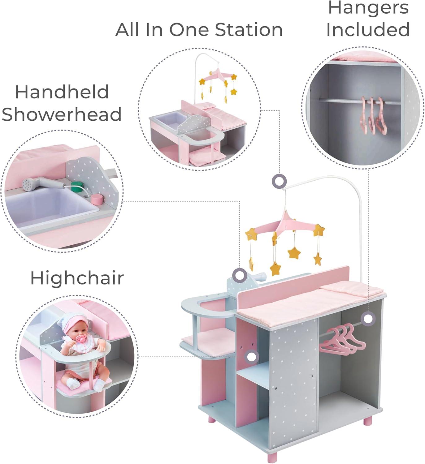 Olivia's Little World Olivia's Little World Wooden Doll Changing Station