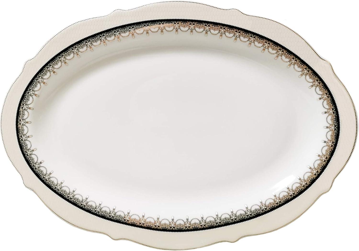 Elisa Glossy White Porcelain Dinnerware Set, Service for 8