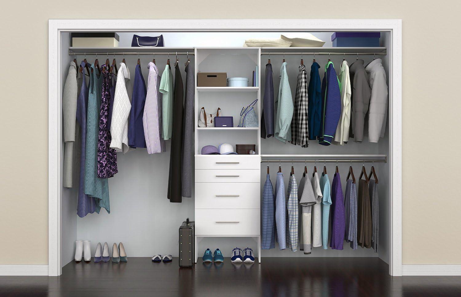 SuiteSymphony 84" W - 120" W Closet System with Drawers